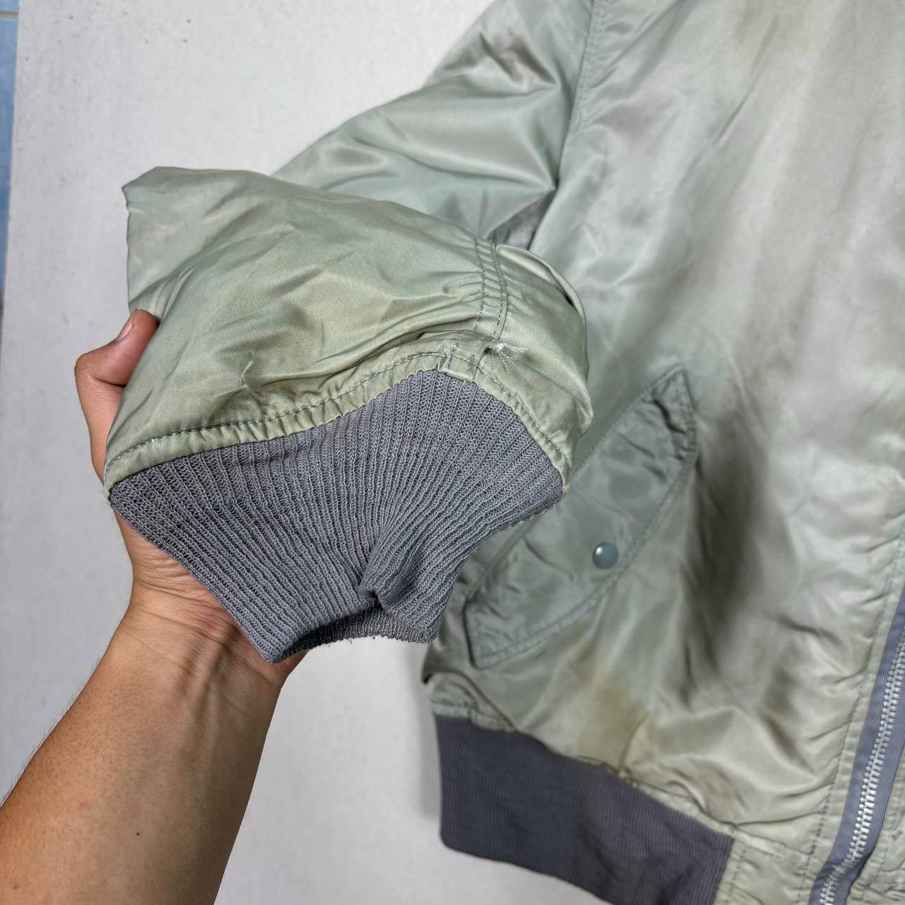Alpha Industries Alpha Industries Vintage MA-1 Flight Jacket USA Grey L Size US L / EU 52-54 / 3 - 6 Thumbnail
