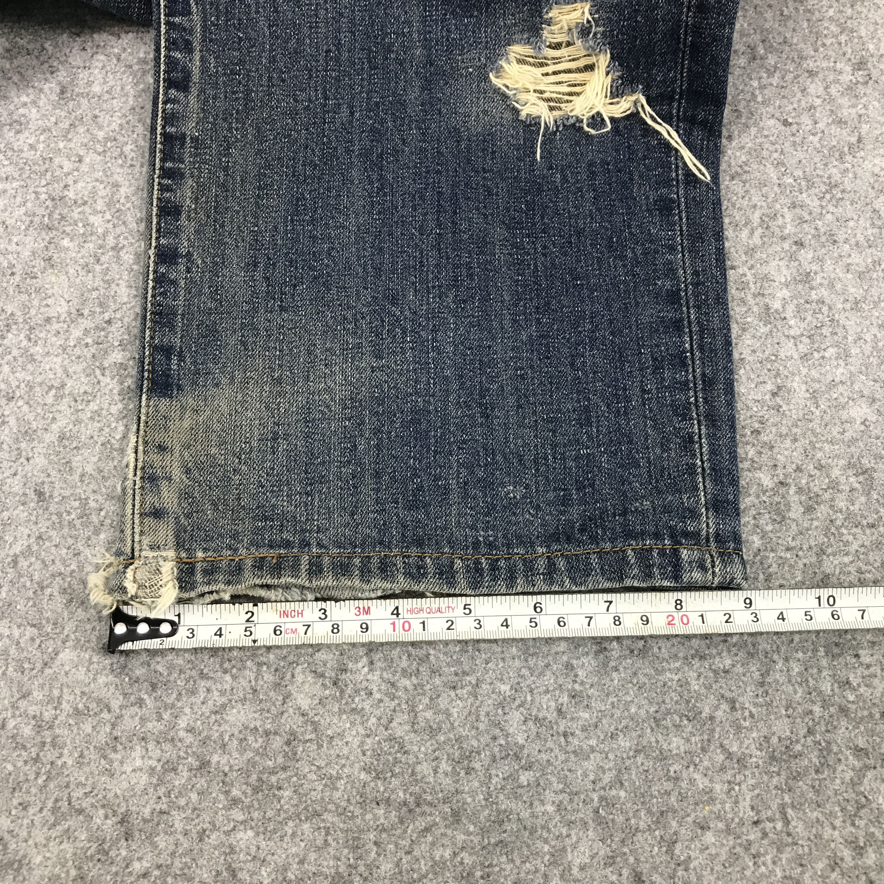 Edwin × Japanese Brand Baggy edwin Japan distressed jean pants Size US 30 / EU 46 - 13 Thumbnail