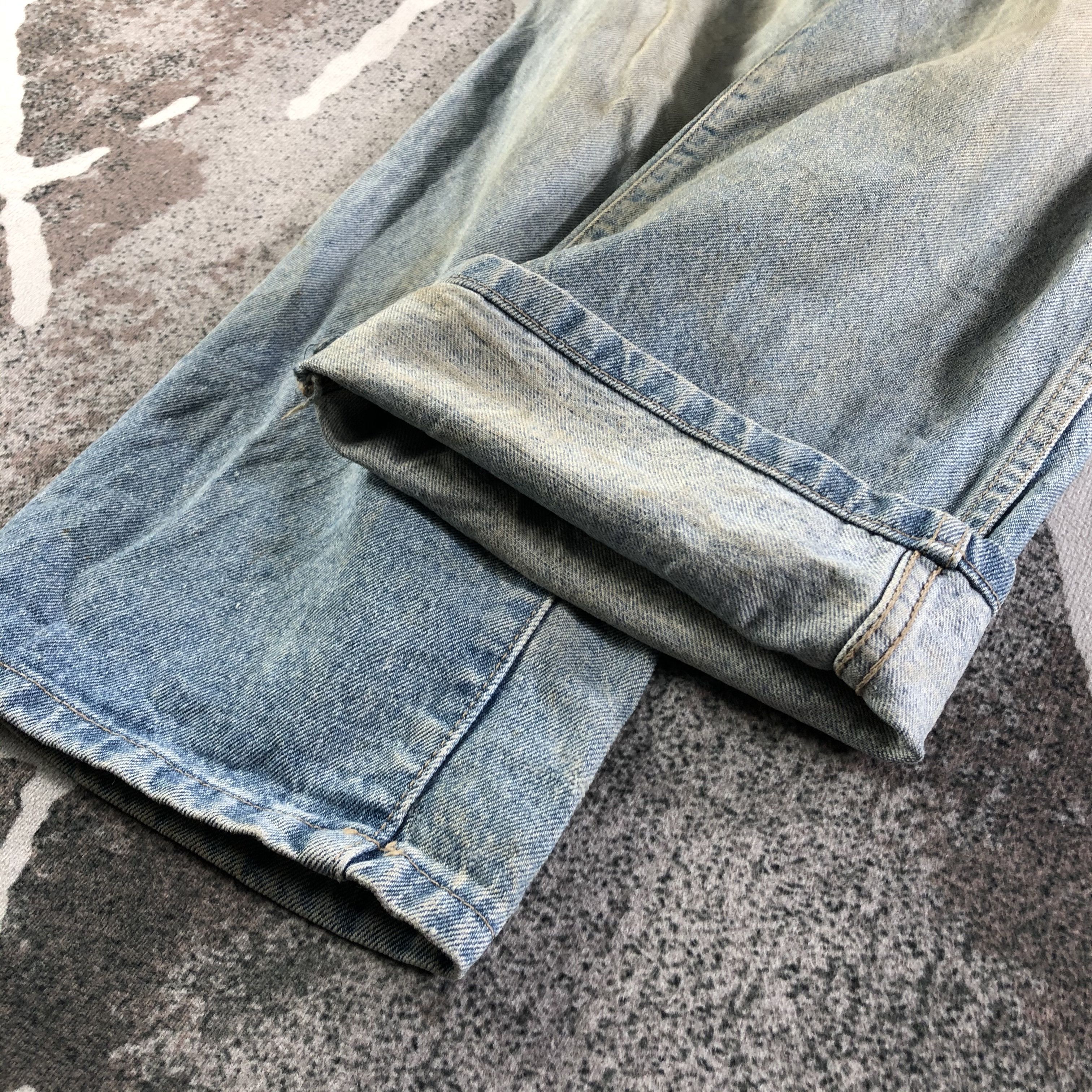 Japanese Brand Vintage 80s Japaanese Jeans Faded Blue Denim KJ2999 Size US 28 / EU 44 - 5 Thumbnail