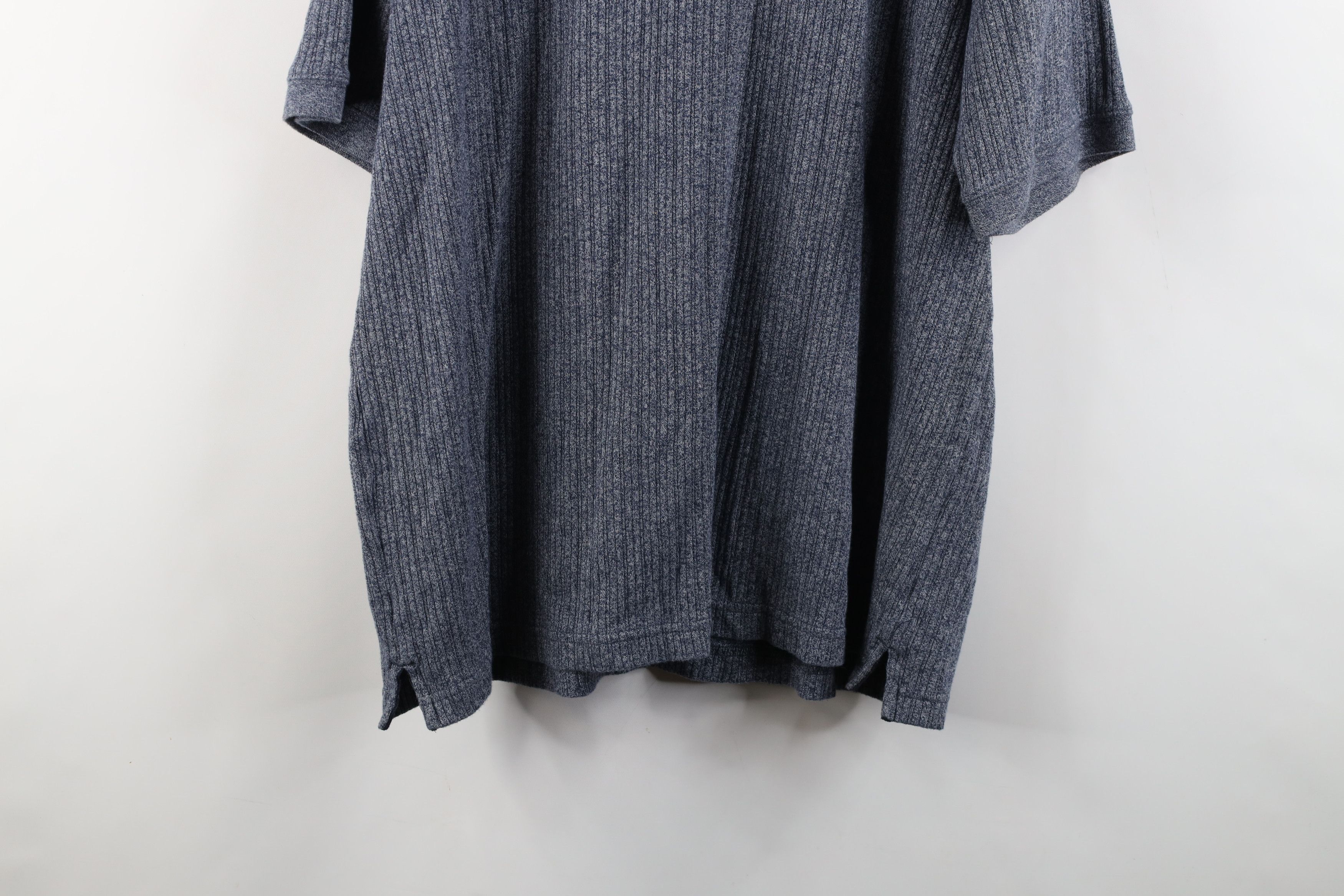 Vintage Vintage 90s Streetwear Ribbed Knit Collared Polo Shirt Size US XL / EU 56 / 4 - 11 Thumbnail