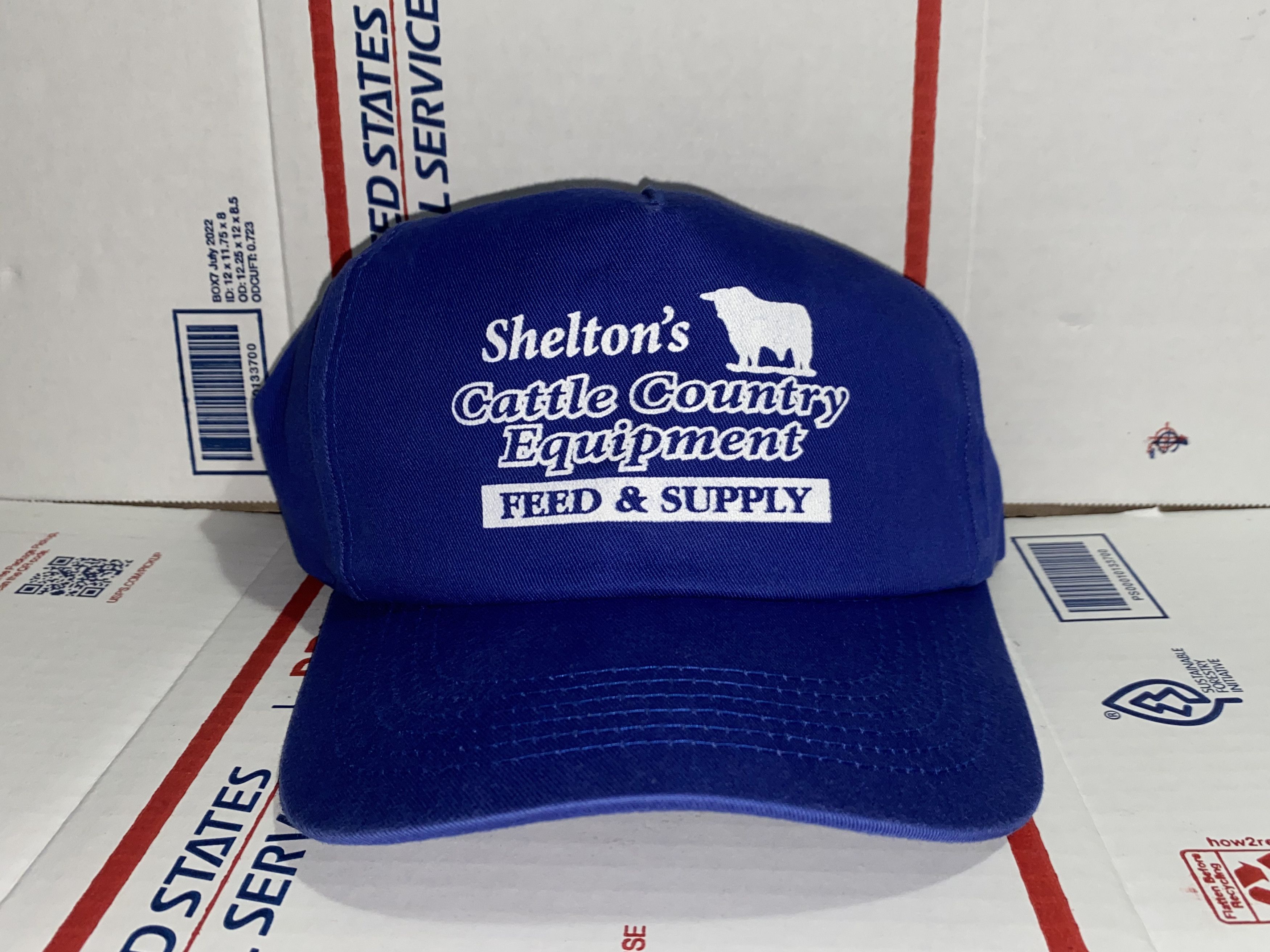 Vintage vintage Shelton Cattle Country Equipment Feed Supply Hat Cap Size ONE SIZE - 1 Thumbnail