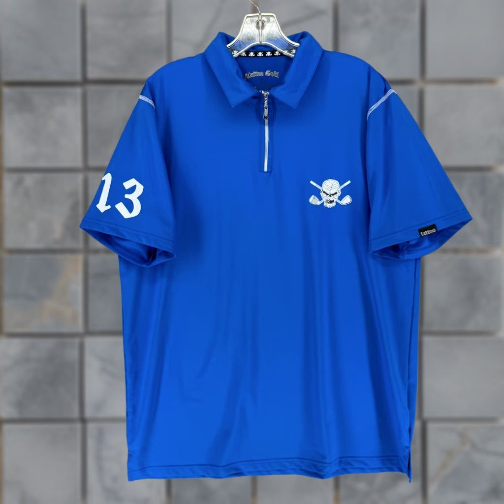 Vintage Tattoo Golf Lucky 13 Series Polo Shirt Blue XS? Wait that’s wrong. Size US L / EU 52-54 / 3 - 1 Thumbnail