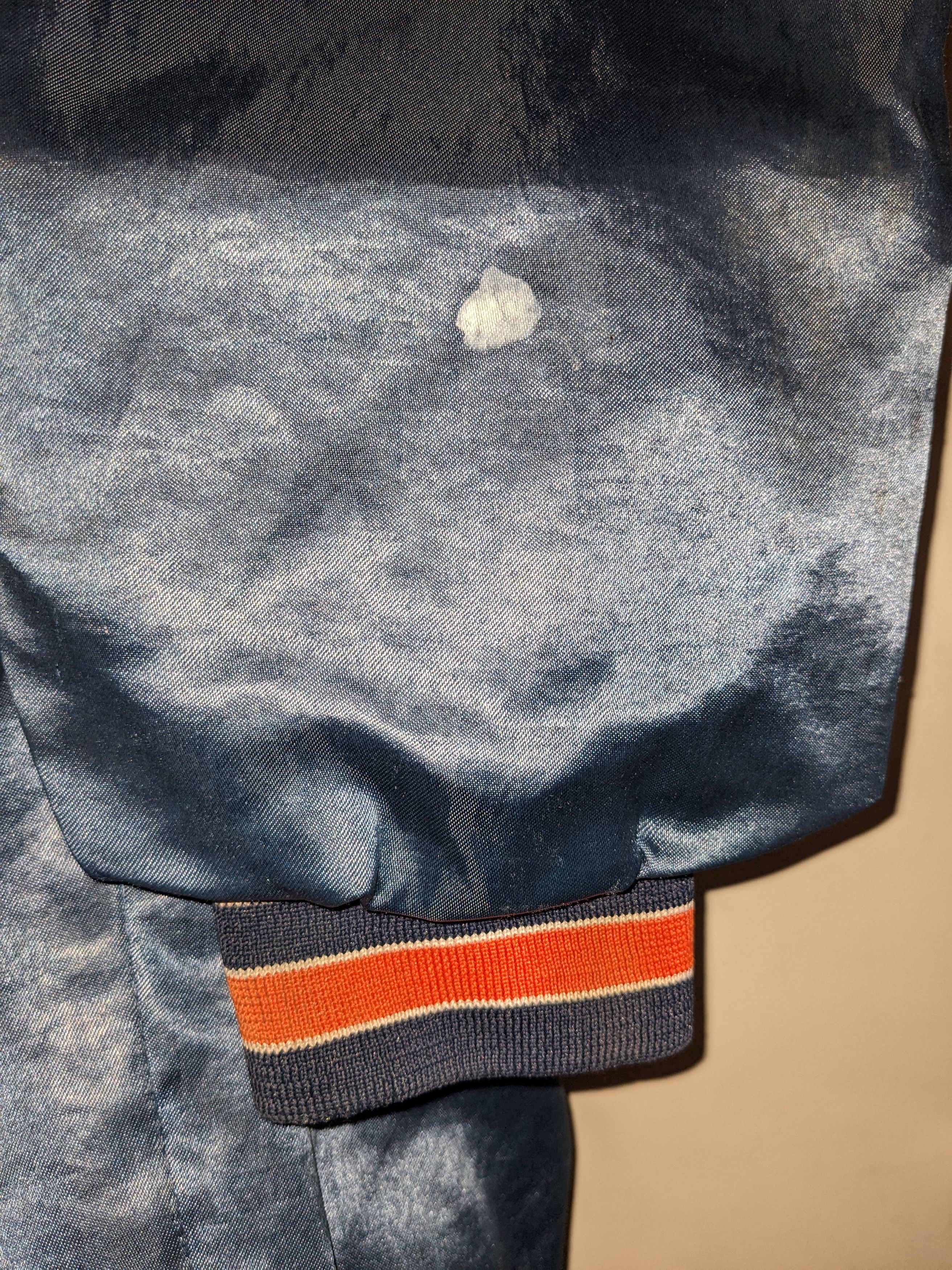NFL × Vintage Vintage 80s Chicago Bears NFL Chalk Line Satin Jacket Size US L / EU 52-54 / 3 - 6 Thumbnail