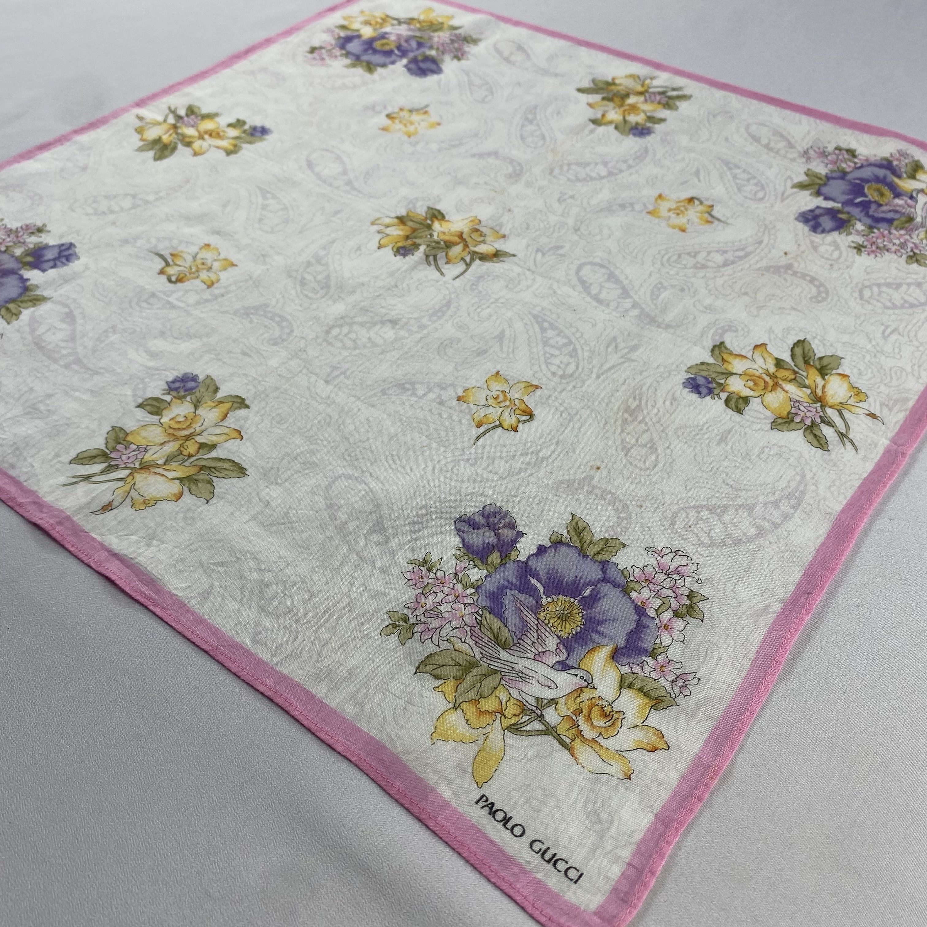 Paolo Gucci × Vintage Paolo Gucci Handkerchief / Bandana / Handkerchief-P1938 Size ONE SIZE - 2 Thumbnail