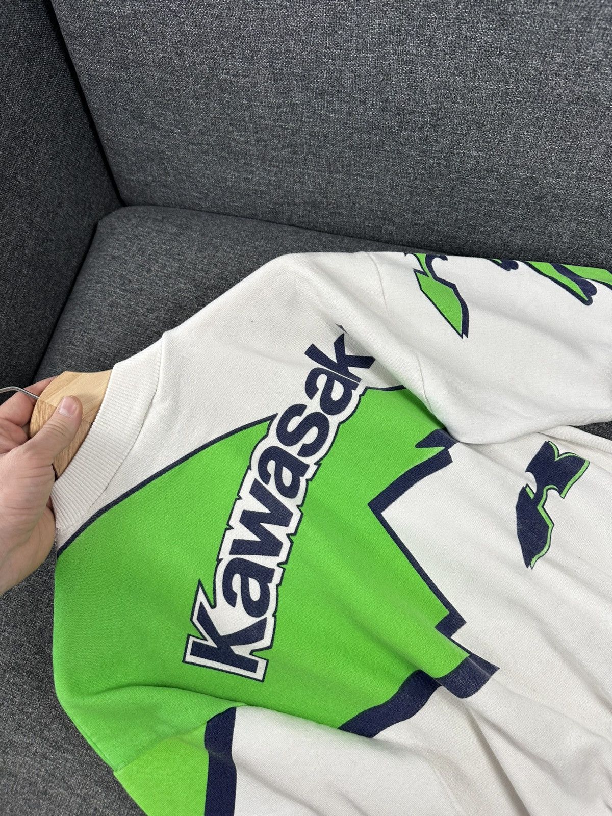 Vintage Vintage Kawasaki IXS Club Racing Sweatshirt Women's Size S / US 4 / IT 40 - 5 Thumbnail