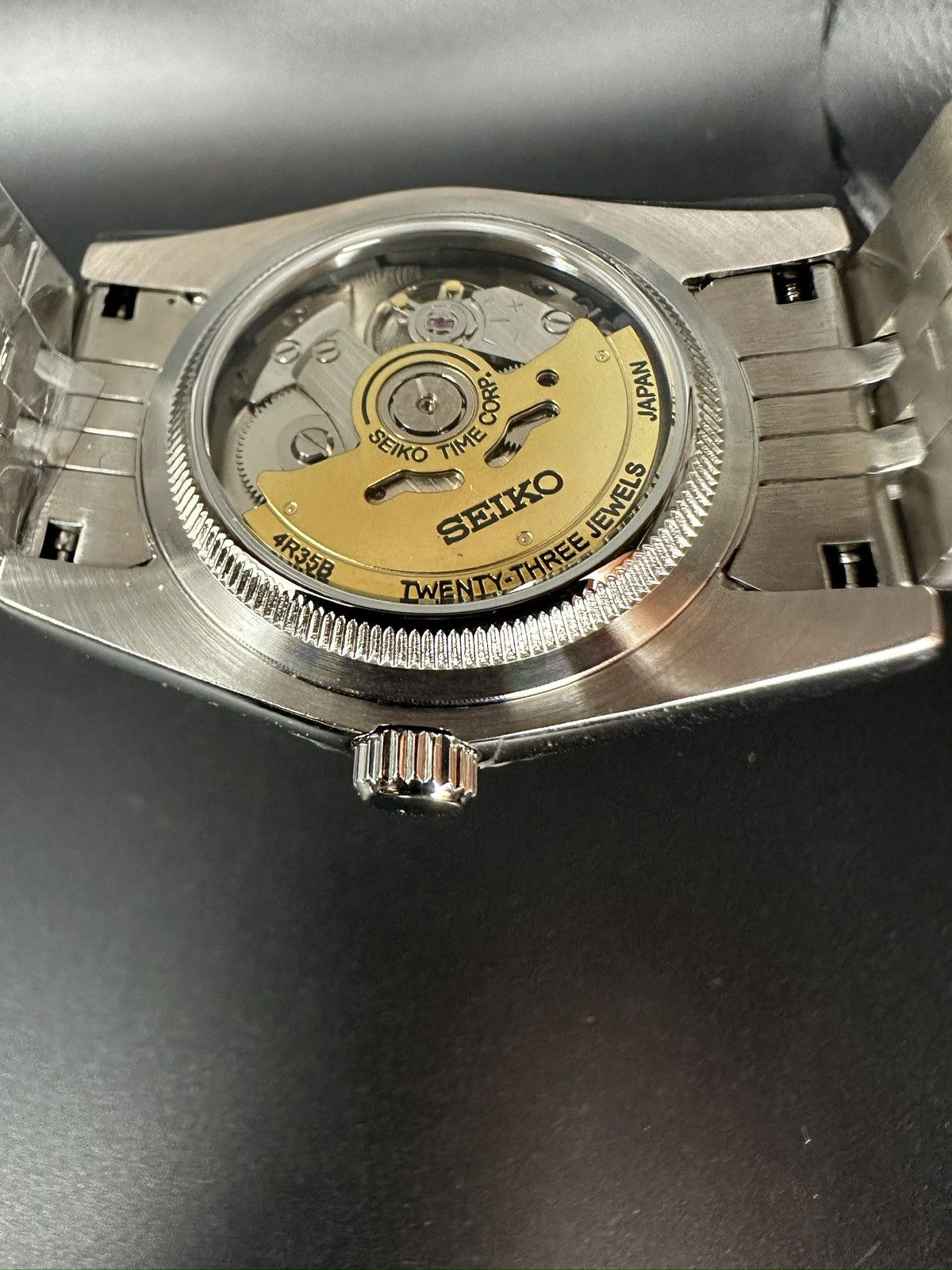 Seiko Custom Seiko watch Blue Arabic Dial Automatic movement Size ONE SIZE - 3 Thumbnail