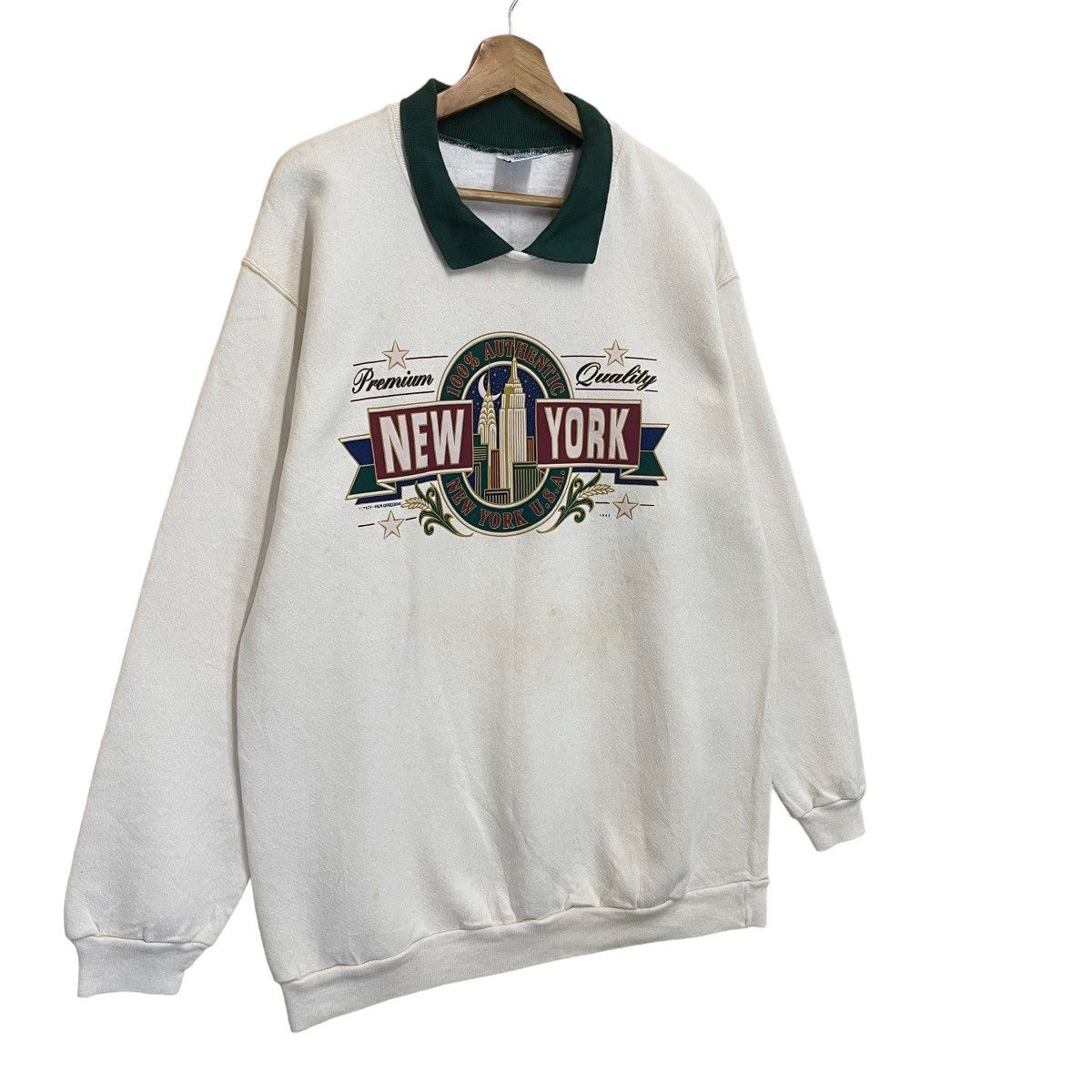 Vintage Vintage 90s New York City Crewneck Sweatshirt Size US M / EU 48-50 / 2 - 2 Thumbnail