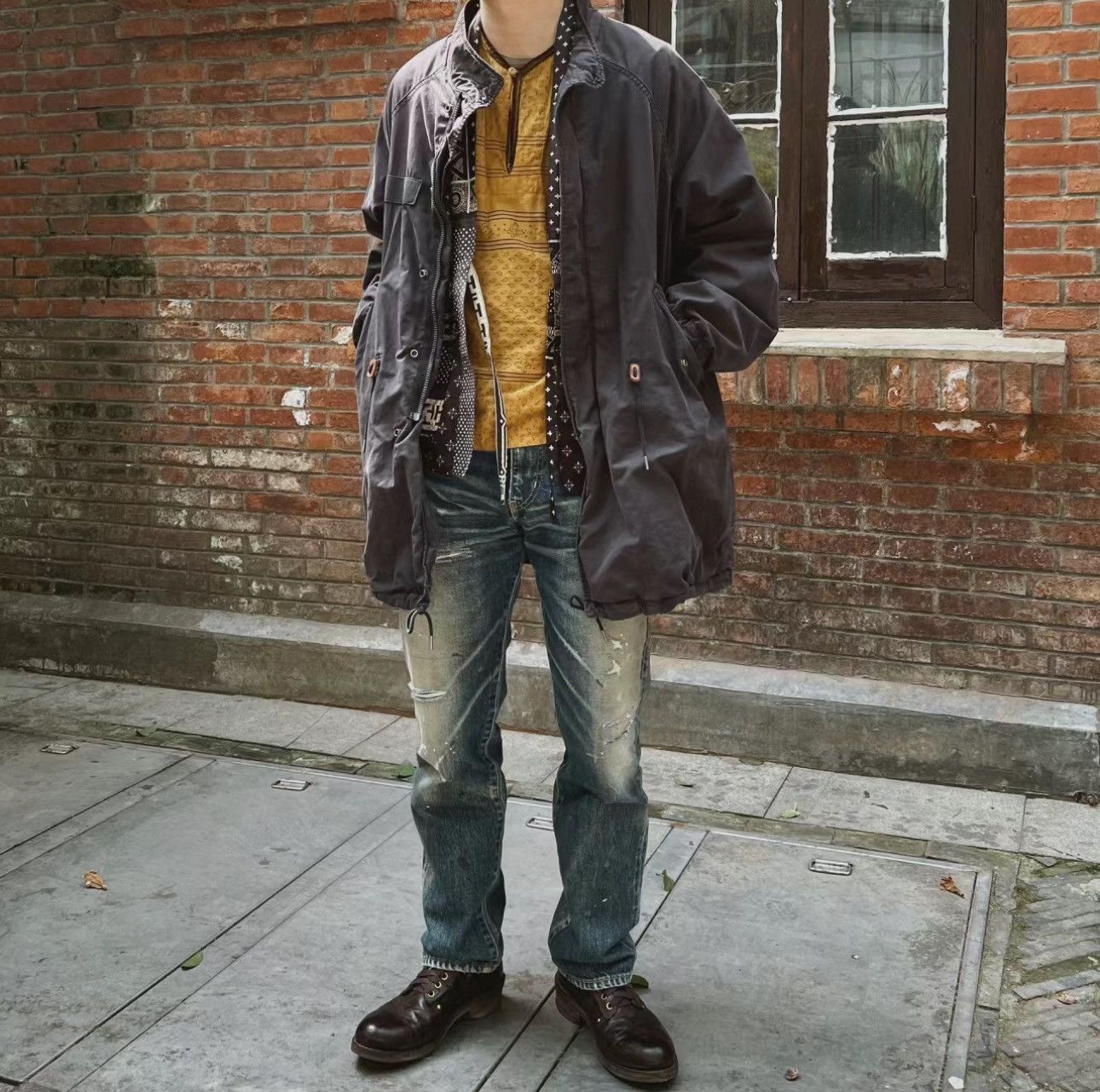 VISVIM 18ss SIX FIVE FISHTAIL PARKA (GIZA C/NY) M51