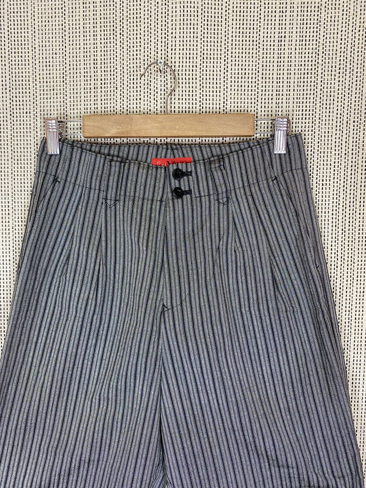 Yohji Yamamoto ‼️VTG YS RED LABEL STRIPED PANTS WOOL MATERIAL SIZE 29‼️ Size US 29 - 4 Thumbnail