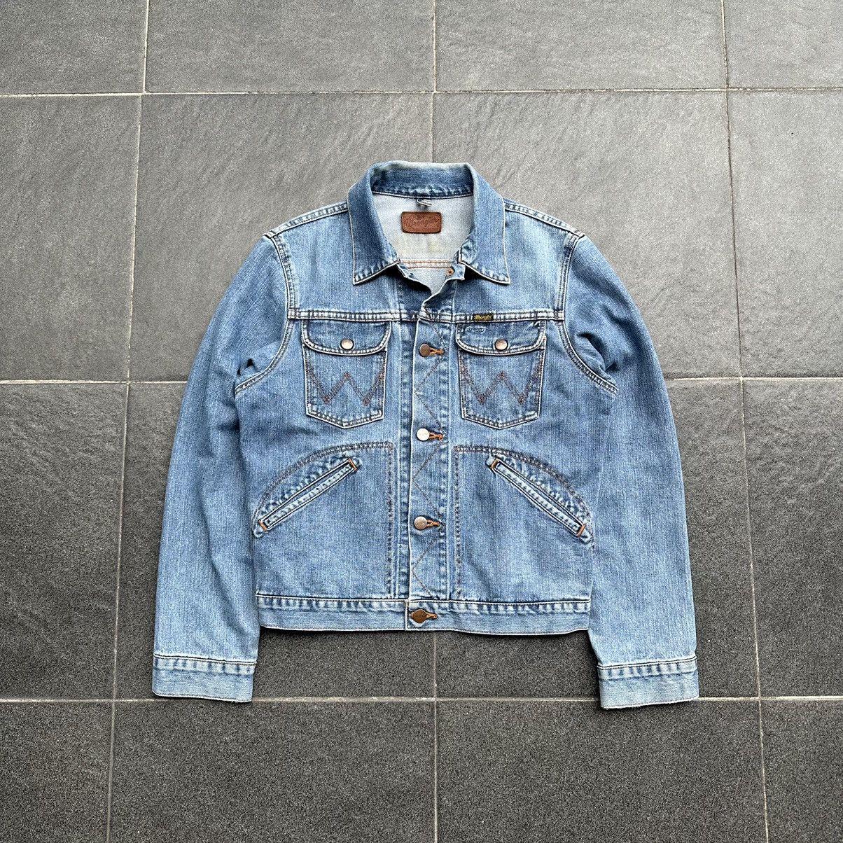 Denim Jacket Vintage Wrangler 70s Vintage Wrangler Liam Gallagher Style Denim Jacket Grailed