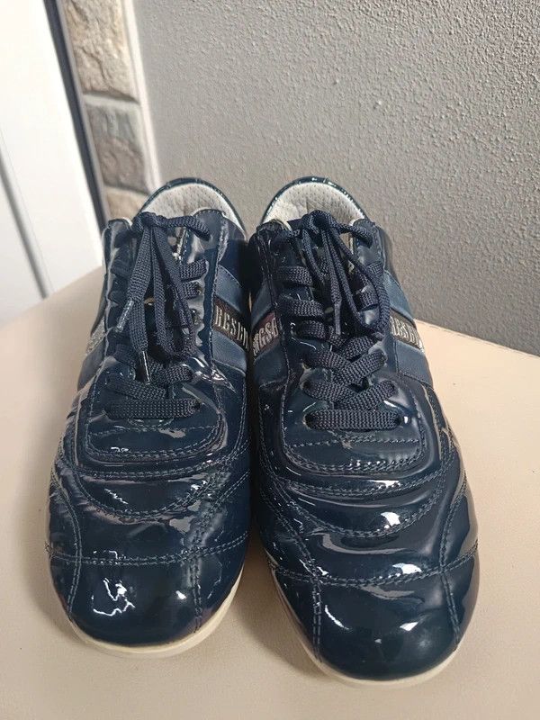 Dirk Bikkembergs Leather DB Trainers Shoes Football Sneakers Rare opium Size US 7 / IT 37 - 1 Thumbnail