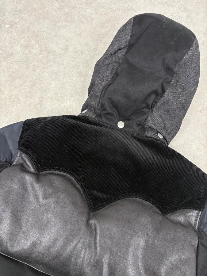 Comme des Garcons AW2013 Comme des Garçons Ganryu Black Leather Hooded Puffer Nylon Jacket Size US S / EU 44-46 / 1 - 10 Thumbnail