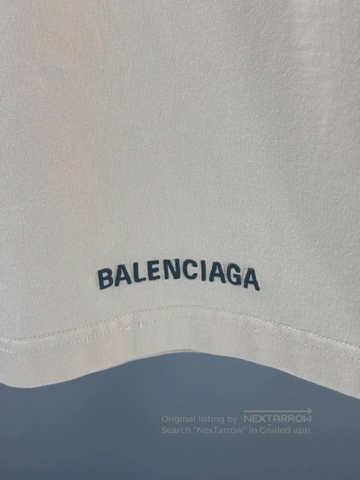 beige long-sleeve t-shirt by Balenciaga.