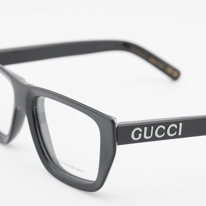 Gucci Gucci GG1724O 001 Eyeglasses Black 52mm Square Frame Size ONE SIZE - 10 Thumbnail