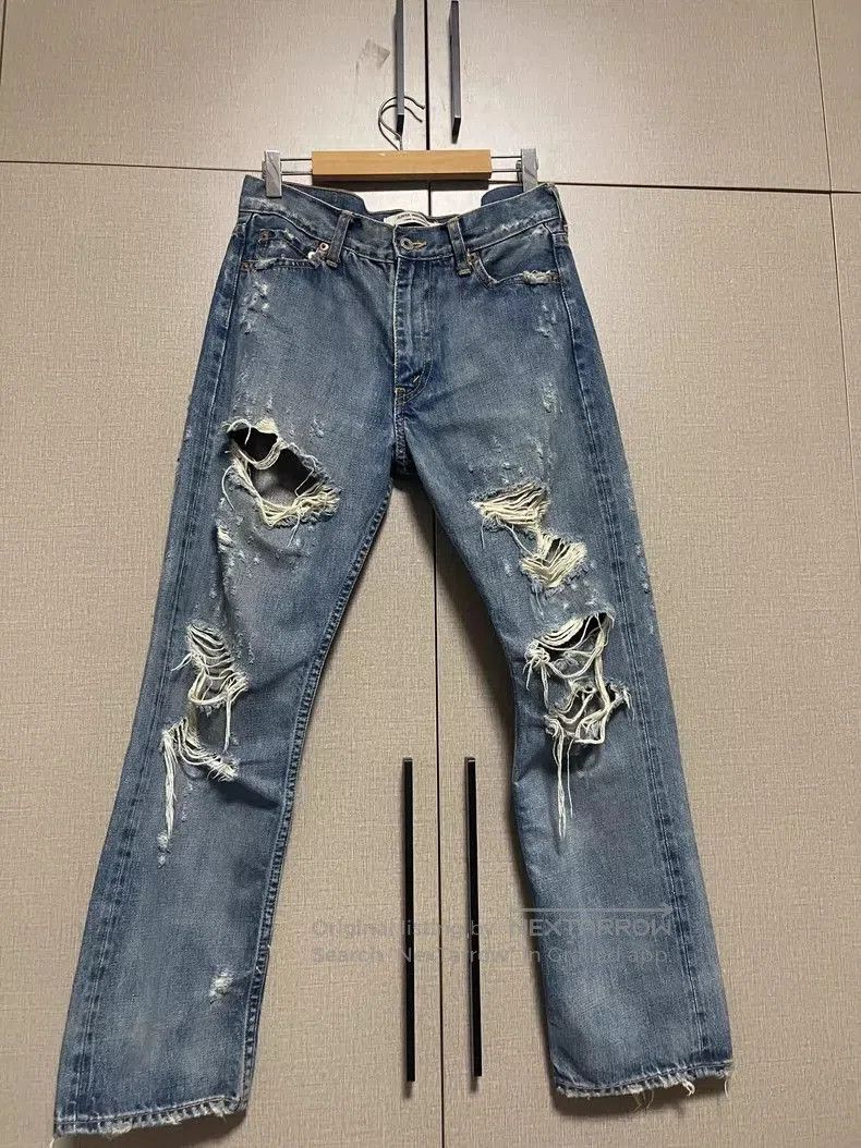 Junya Watanabe Junya Watanabe 2005 Distressed Denim Jeans. Size US 28 / EU 44 - 1 Thumbnail