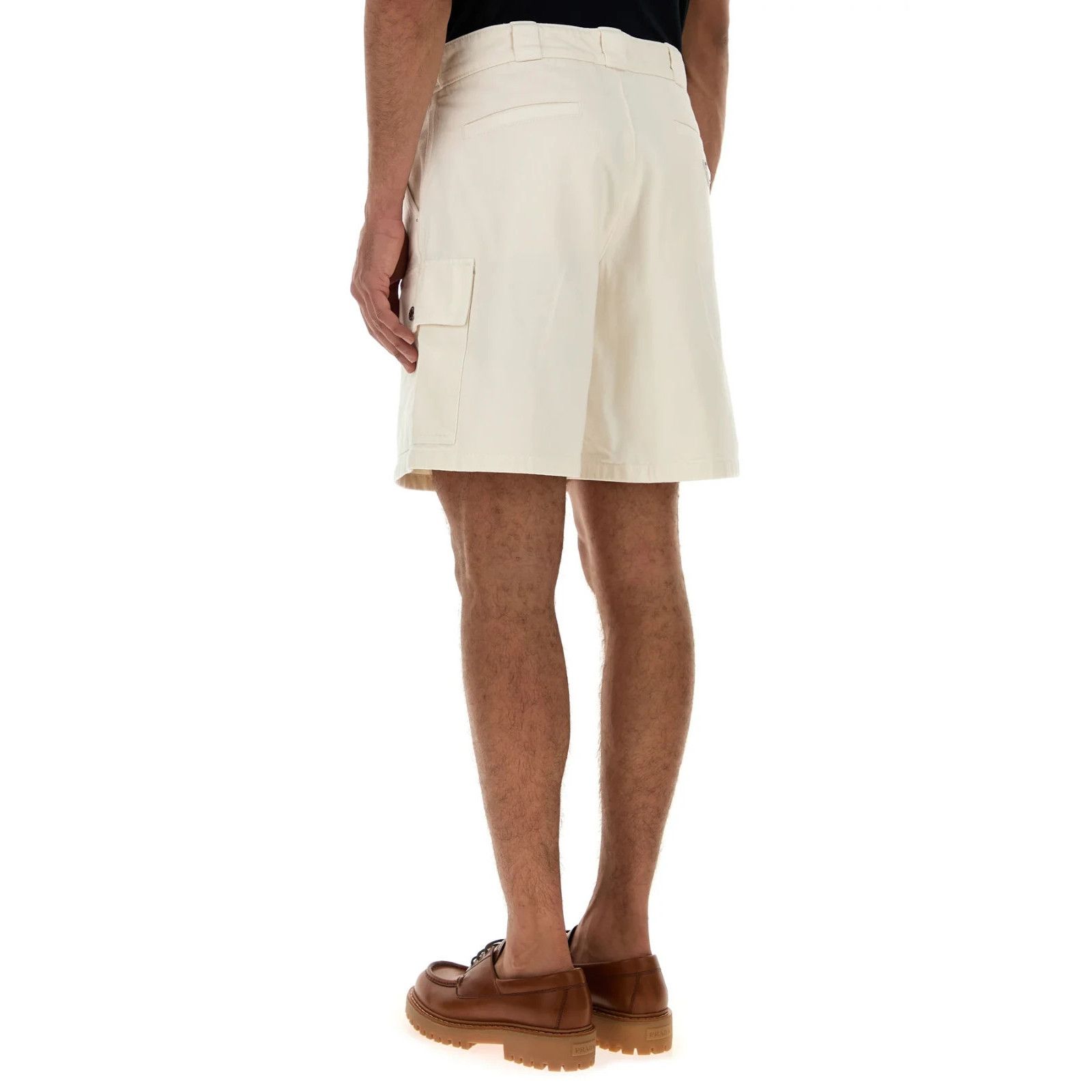 Prada PRADA White Denim Bermuda Shorts New & Authentic (Men's size Size US 30 / EU 46 - 4 Thumbnail