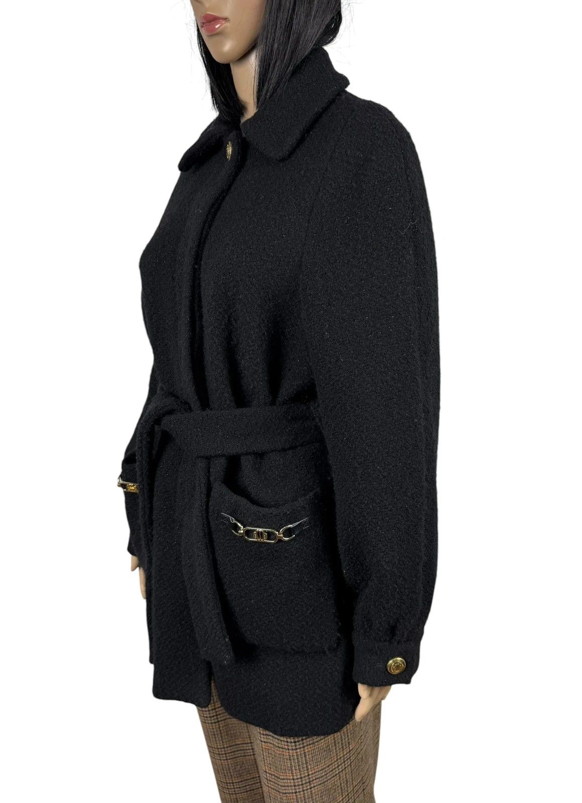 Maje Maje Wool Tweed Coat Belted size 34 Size XS / US 0-2 / IT 36-38 - 4 Thumbnail