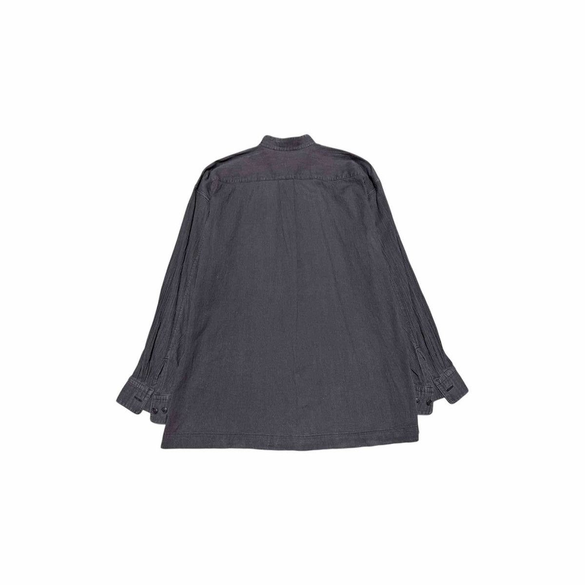 Issey Miyake 🔥Rare Vintage Issey Miyake Pleats Rayon Shirt Collarless Size US L / EU 52-54 / 3 - 12 Thumbnail