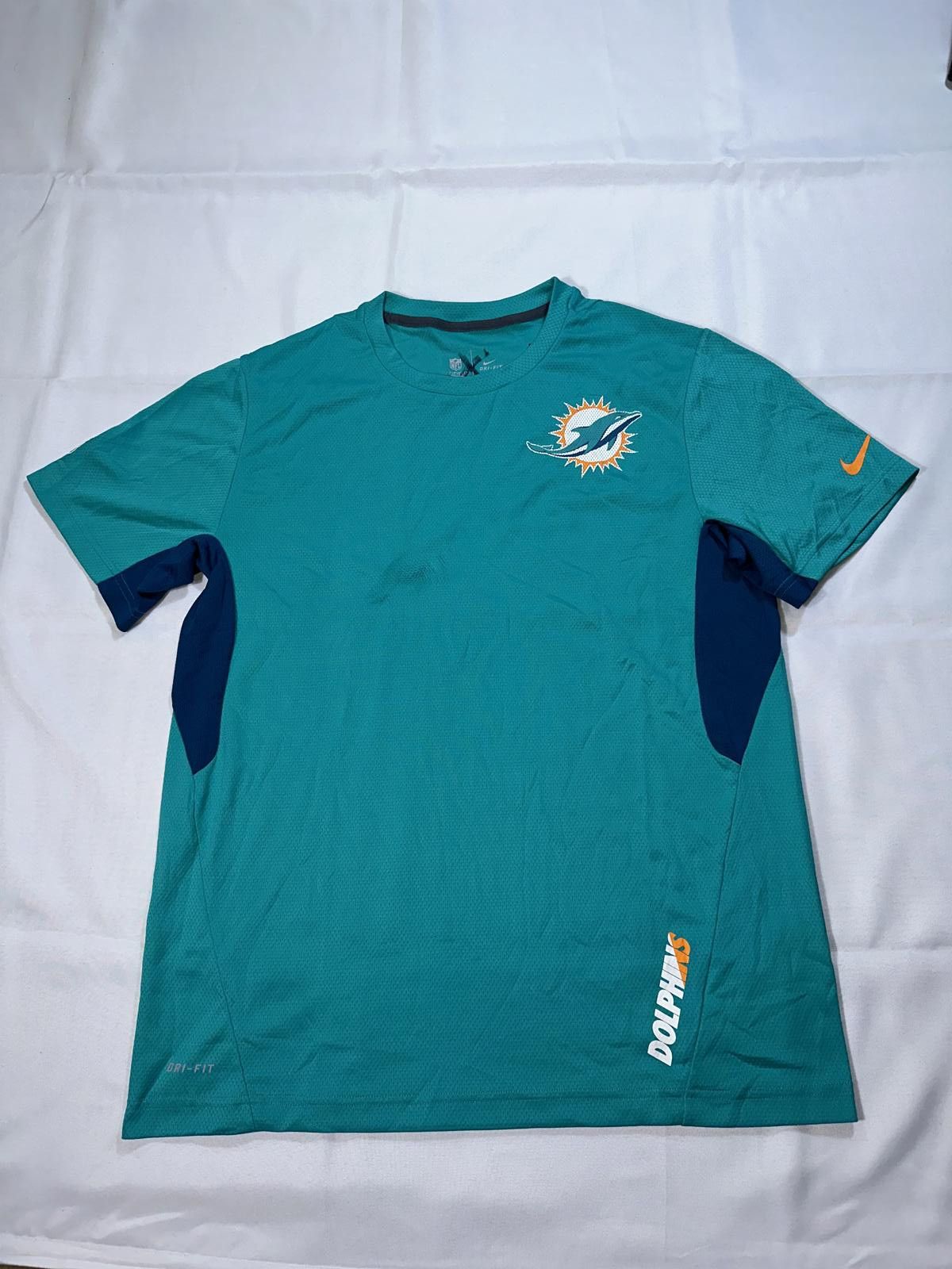 Nike Nike Miami Dolphins NFL On Field Apparel Dri-Fit Short Sleeve Shirt Size US L / EU 52-54 / 3 - 1 Thumbnail