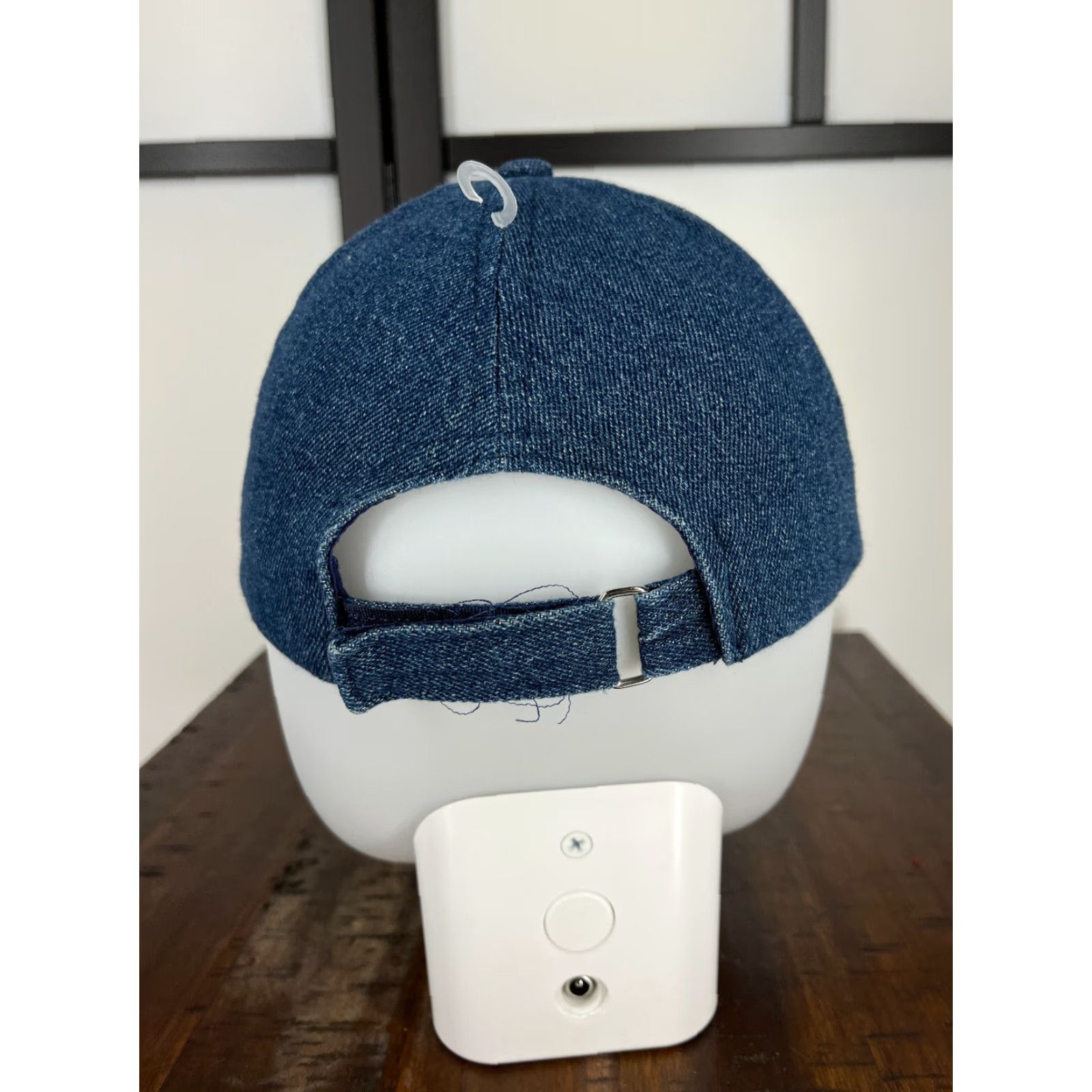 Vintage Blue Denim Look Adjustable Baseball Cap Unisex One Size Outdoor Activewear Size ONE SIZE - 6 Thumbnail