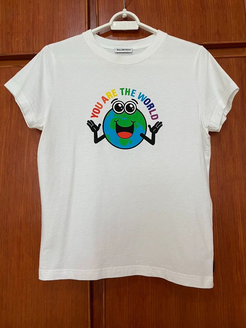 BALENCIAGA You are the World Tシャツ Balenciaga You Are The World-print Cotton T-shirt In Black