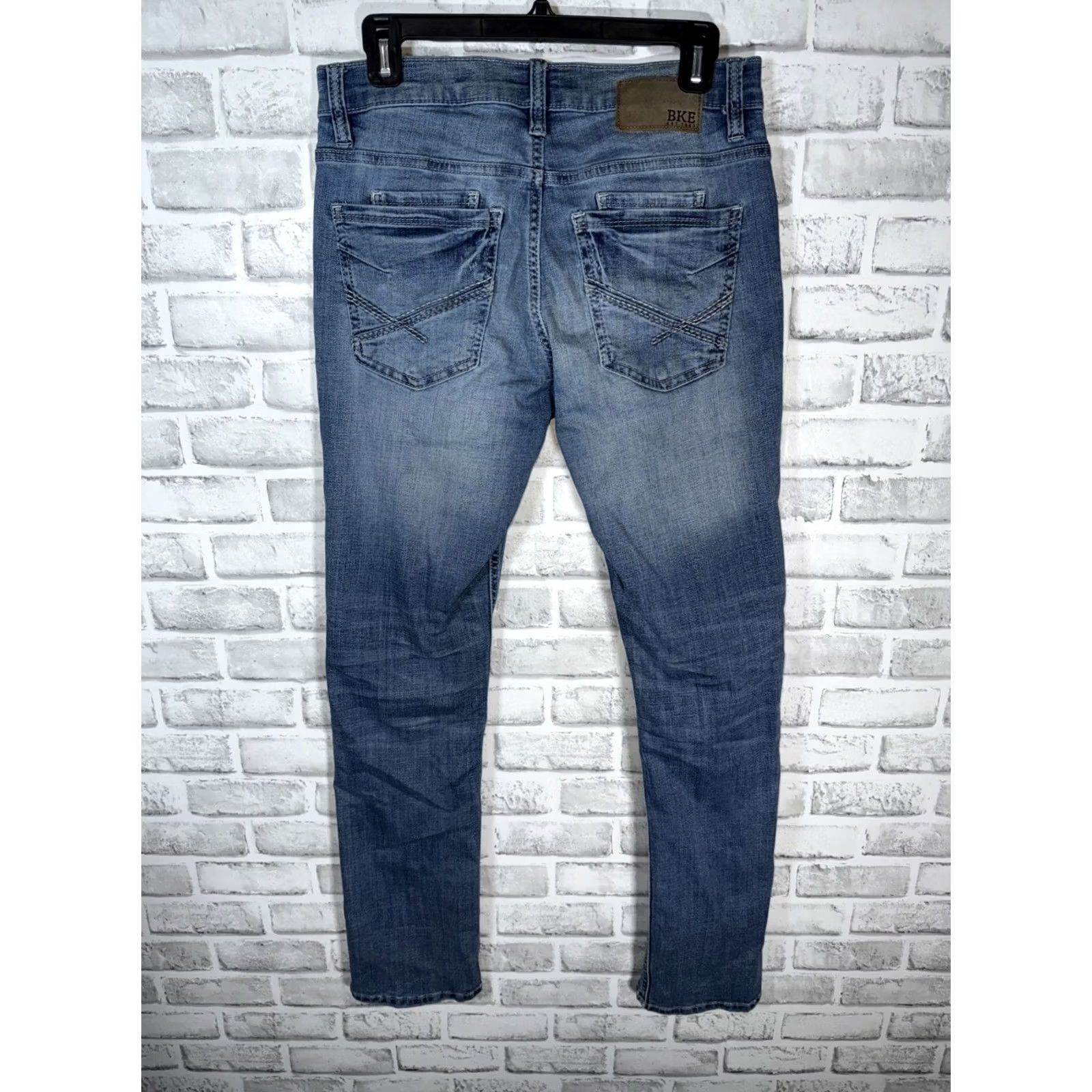 BKE BKE Jake Straight Jeans Mens 30 x 32 Blue Size US 30 / EU 46 - 8 Thumbnail