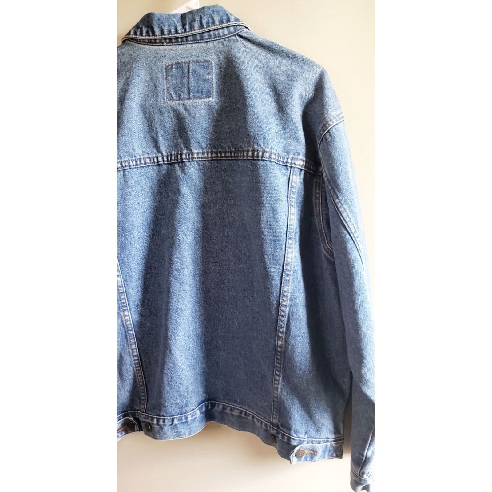 Jordache VINTAGE Jordache Denim Jean Jacket Trucker Women's Large Blue 90s Size 36" / US 14 / IT 50 - 7 Thumbnail