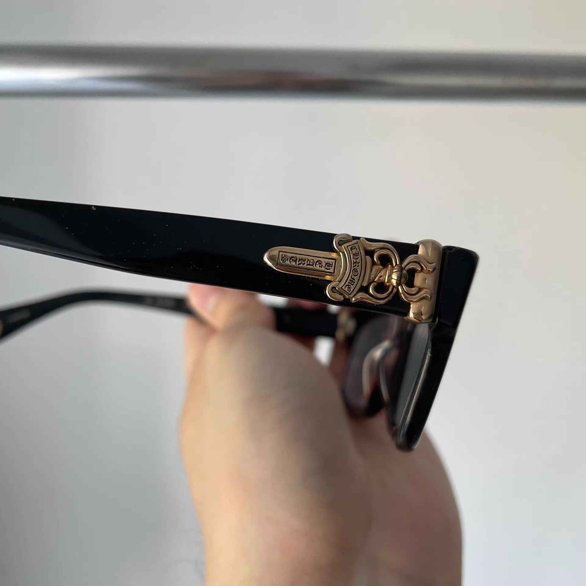 Chrome Hearts Chrome Hearts Black Dagger Silver Plated Eyeglasses Frame Size ONE SIZE - 5 Thumbnail