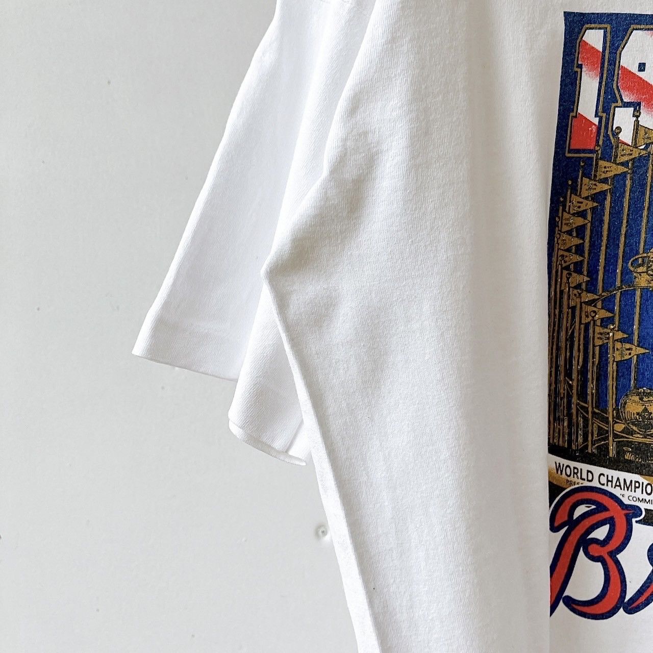 Majestic × Vintage 90s Atlanta Braves MLB t-shirt/ XL Size US XL / EU 56 / 4 - 5 Thumbnail