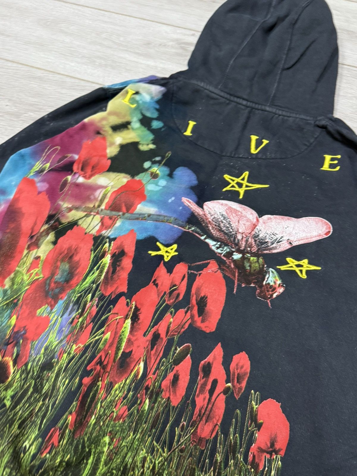 Travis Scott Travis 2019 wish you Astroworld dyed dragonfly flowers paint Size US M / EU 48-50 / 2 - 4 Thumbnail