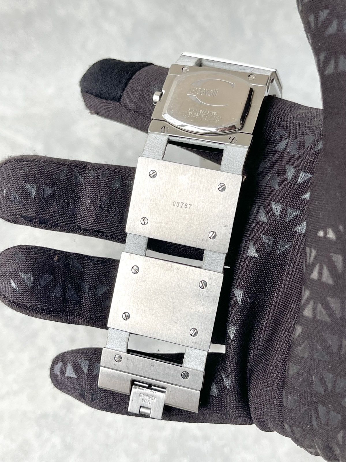 Just Cavalli Archive Just Cavalli Y2K Mirror Logo Bracelet Watch Silver Size ONE SIZE - 13 Thumbnail