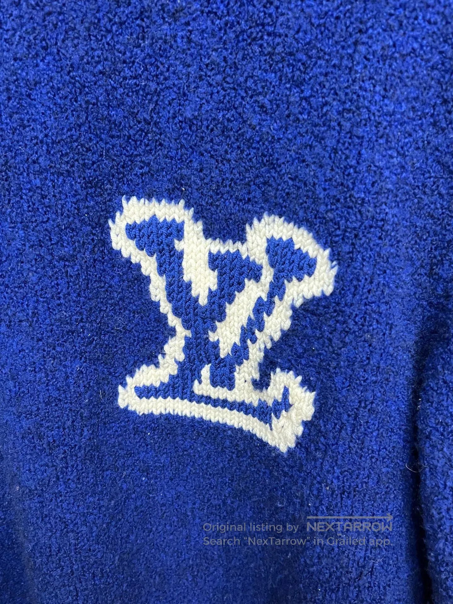 Louis Vuitton Louis Vuitton Blue Teddy Sweater| Size M / US 6-8 / IT 42-44 - 3 Thumbnail