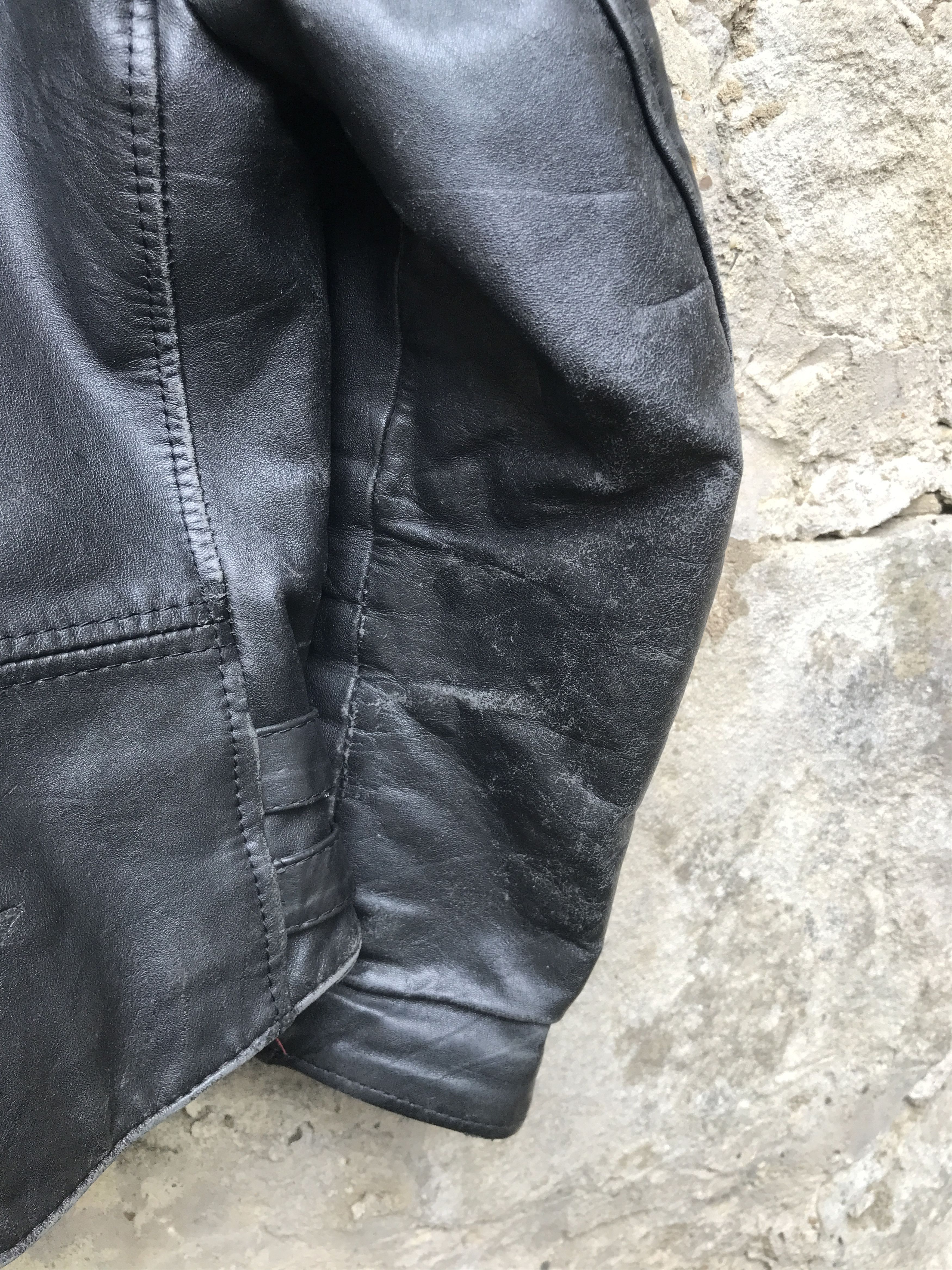 Vintage Rare 80s CAMPRI MANX Leather Biker Jacket PUNK HARDCORE Size US M / EU 48-50 / 2 - 14 Thumbnail