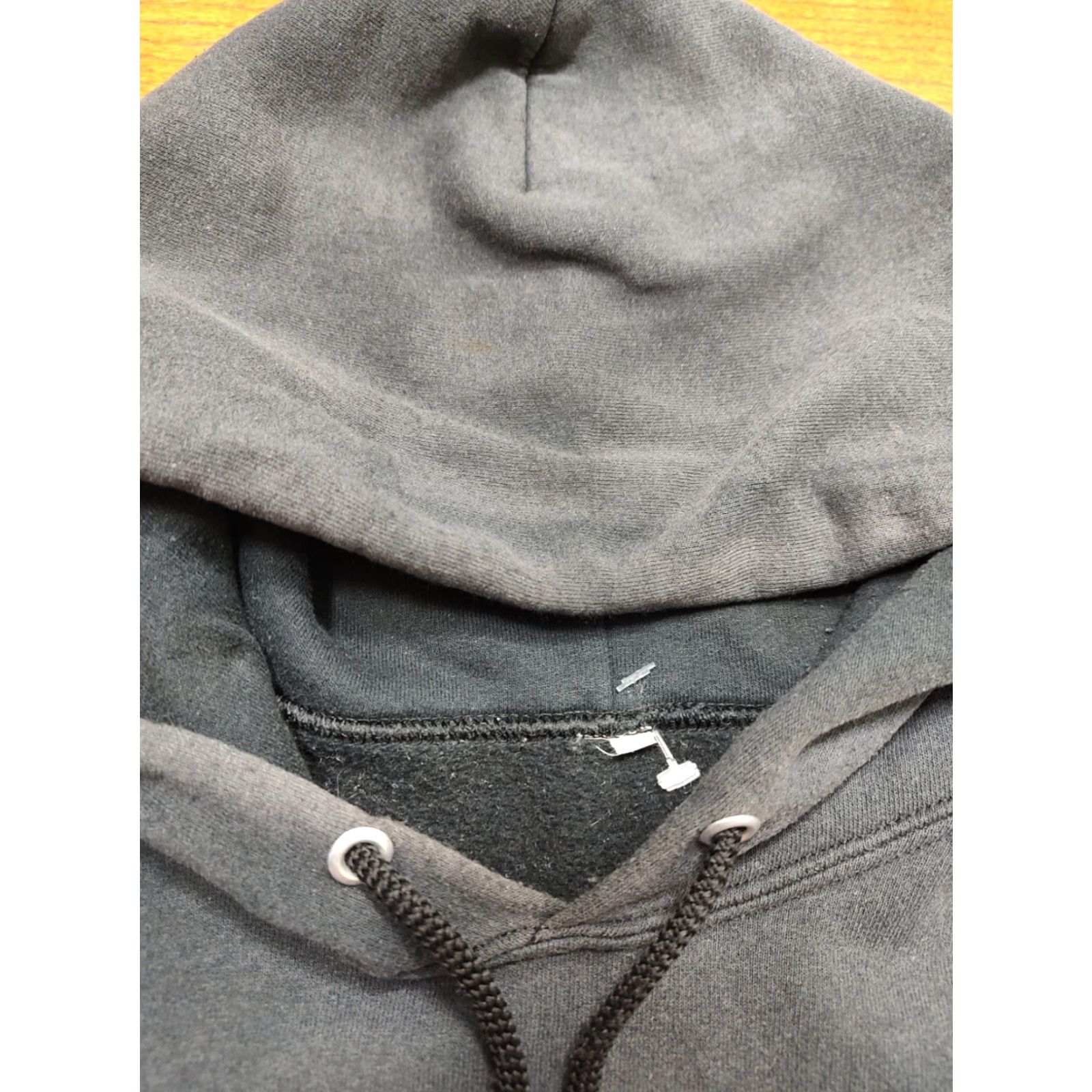 VINTAGE Soffe USMC Hoodie Mens Hooded Pullover Sweatshirt Black 