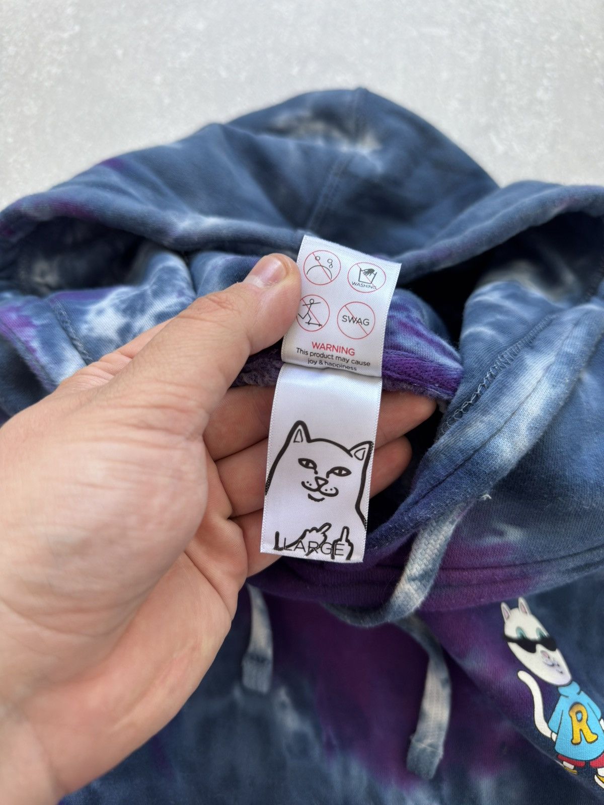 RIPNDIP Ripndip Nerm And The Gang Hoodie Tie Dye Streetwear Y2K Size US L / EU 52-54 / 3 - 10 Thumbnail