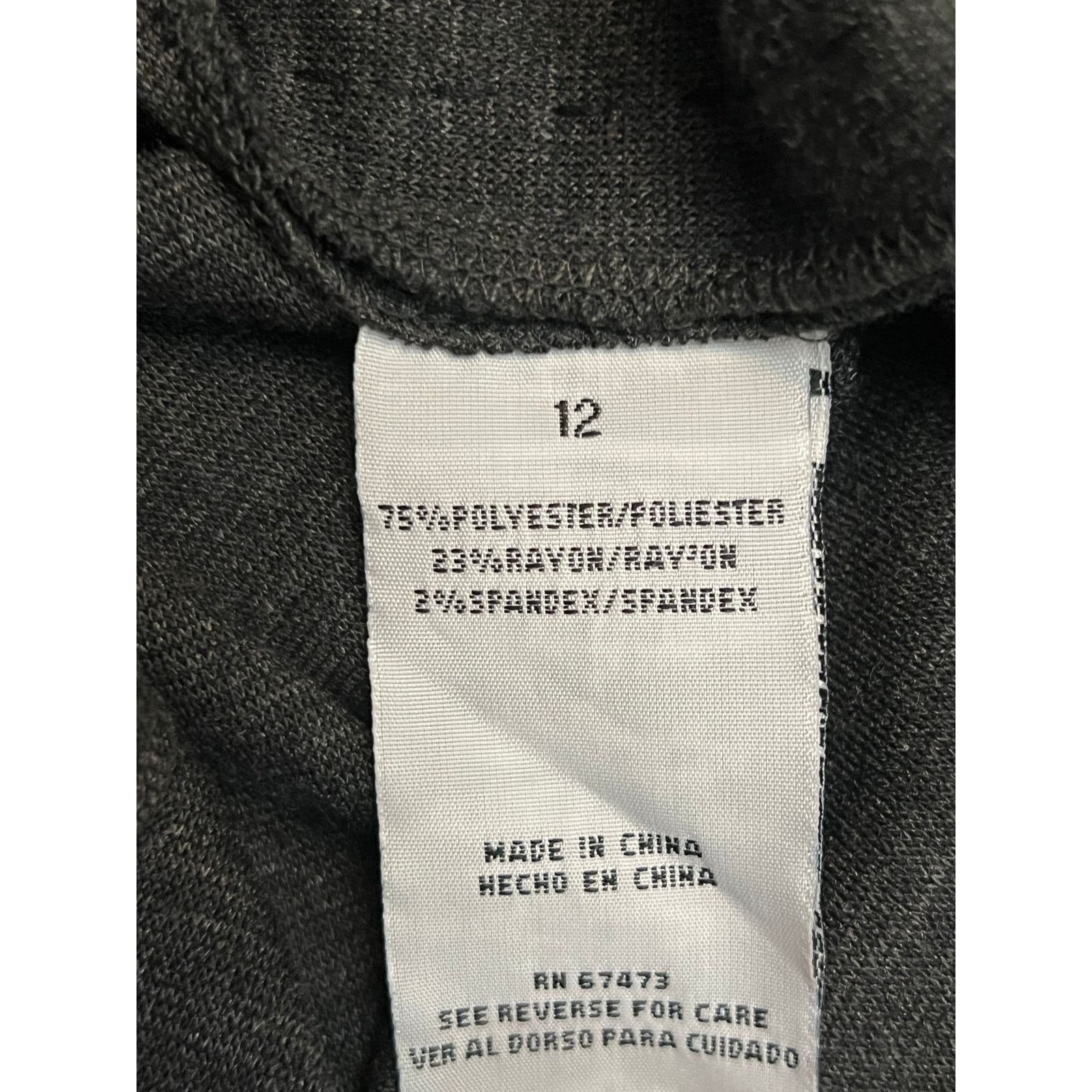 Other Danny & Nicole Charcoal Gray Peplum Dress - Size 12 Size XL / US 12-14 / IT 48-50 - 4 Thumbnail