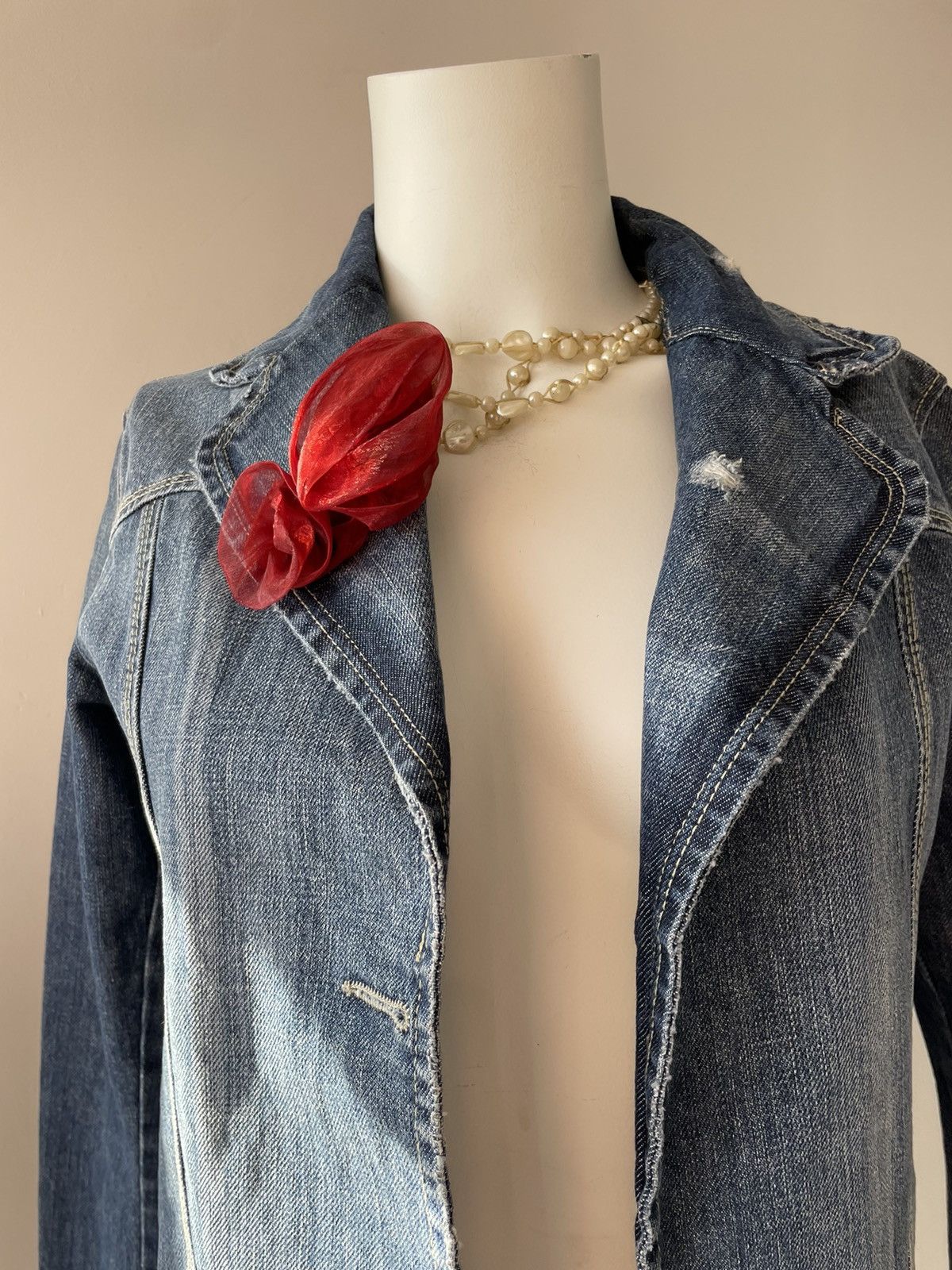 Vintage y2k denim jacket Size M / US 6-8 / IT 42-44 - 7 Thumbnail