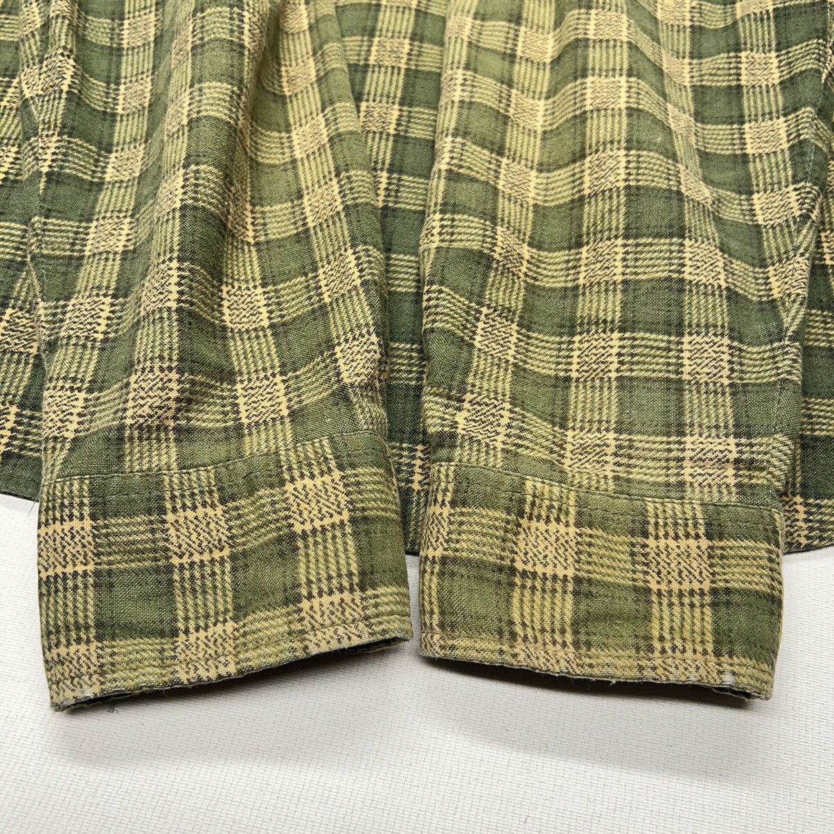 Haband × Vintage VTG Haband Flannel Shirt Green Plaid Button Up Pearl Snap Size US L / EU 52-54 / 3 - 16 Thumbnail