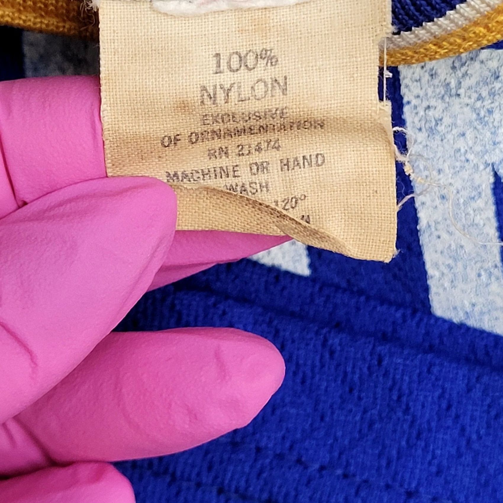 Vintage VINTAGE Felco Nylon Ringer Jersey Shirt S/M New-York S/M Blue Crew Neck 60s Logo Graphic Print Mens Those words Size US M / EU 48-50 / 2 - 7 Thumbnail
