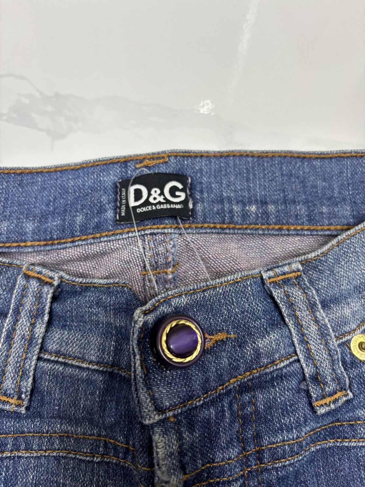 Dolce & Gabbana 🇮🇹 D&G Japan Market Skinny Denim Jeans Size 25" / US 0 / IT 36 - 13 Thumbnail
