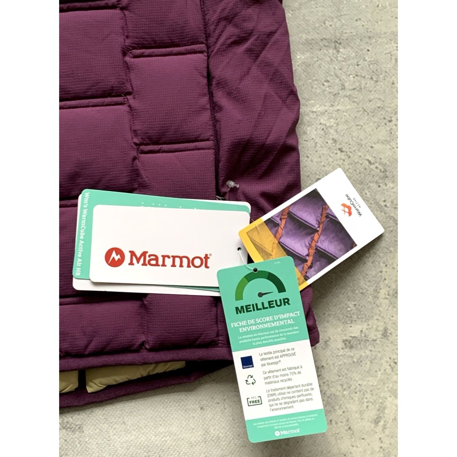 Marmot Nike? Marmot Jacket Women L Purple Full Zip Hooded Down Insulated Puffer Outer Shell Nylon Regular Fit City Classic Outdoor Size L / US 10 / IT 46 - 6 Thumbnail