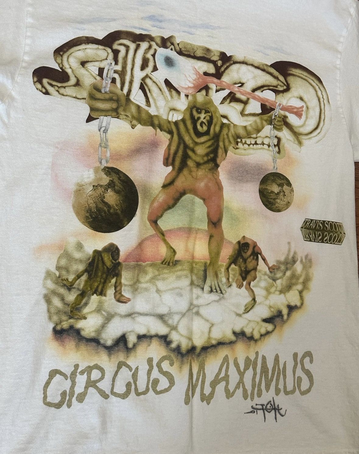 Travis Scott Travis Scott Circus Maximus Utopia Tour T Shirt size M Size US M / EU 48-50 / 2 - 2 Thumbnail