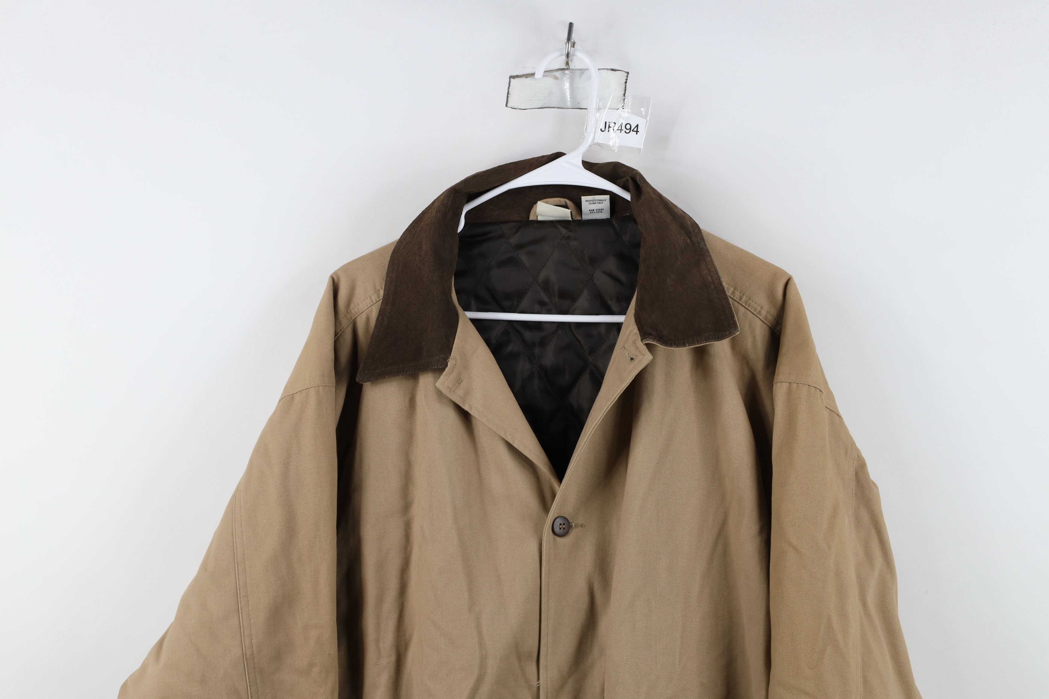 Vintage Vintage 90s Y2K Streetwear Suede Leather Collar Chore Jacket Size US L / EU 52-54 / 3 - 2 Thumbnail
