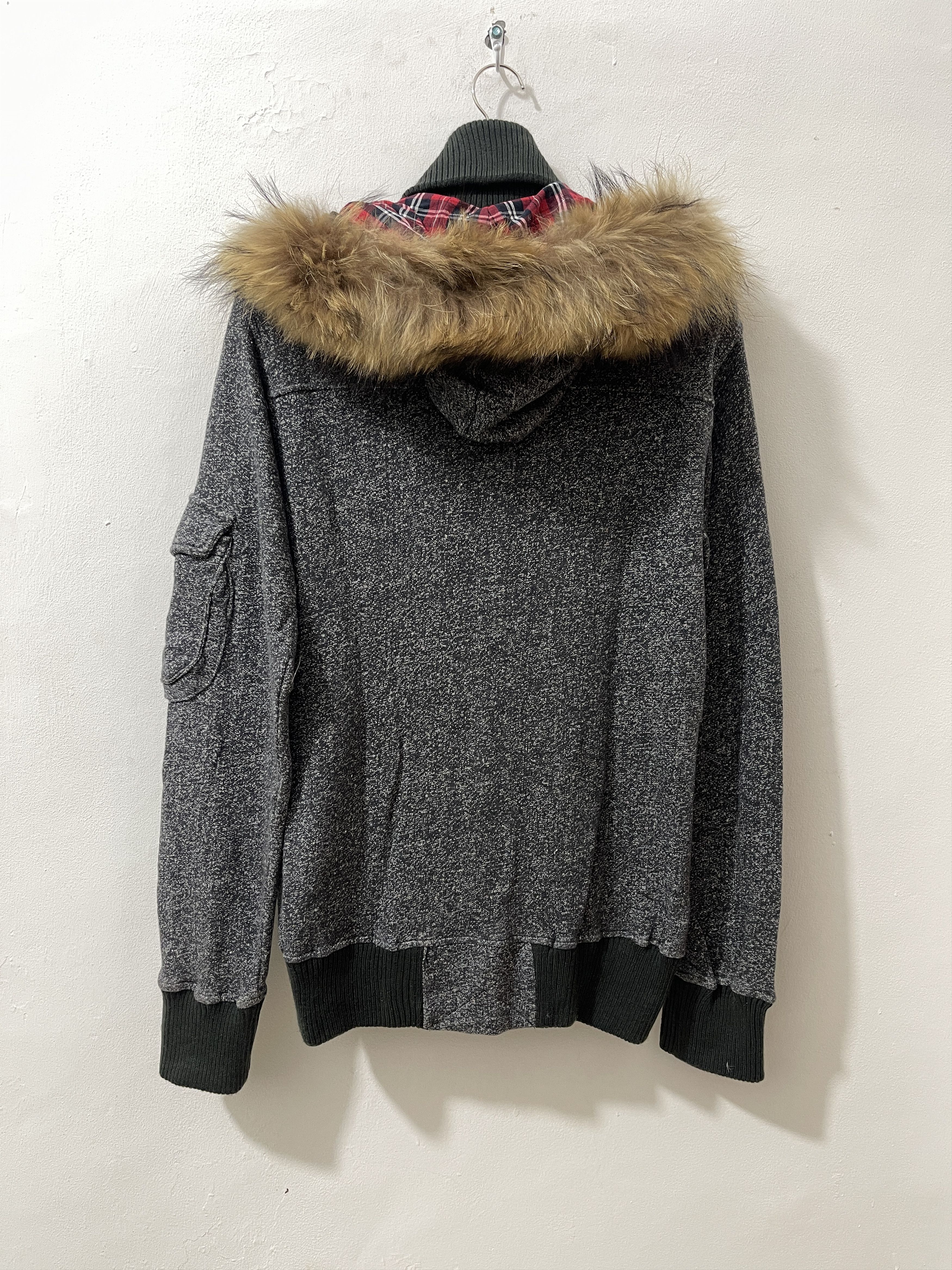 Japanese Brand 2000s Halham Japan Archive Punk Fur Vkei Opium Style Hoodie Size US L / EU 52-54 / 3 - 8 Thumbnail