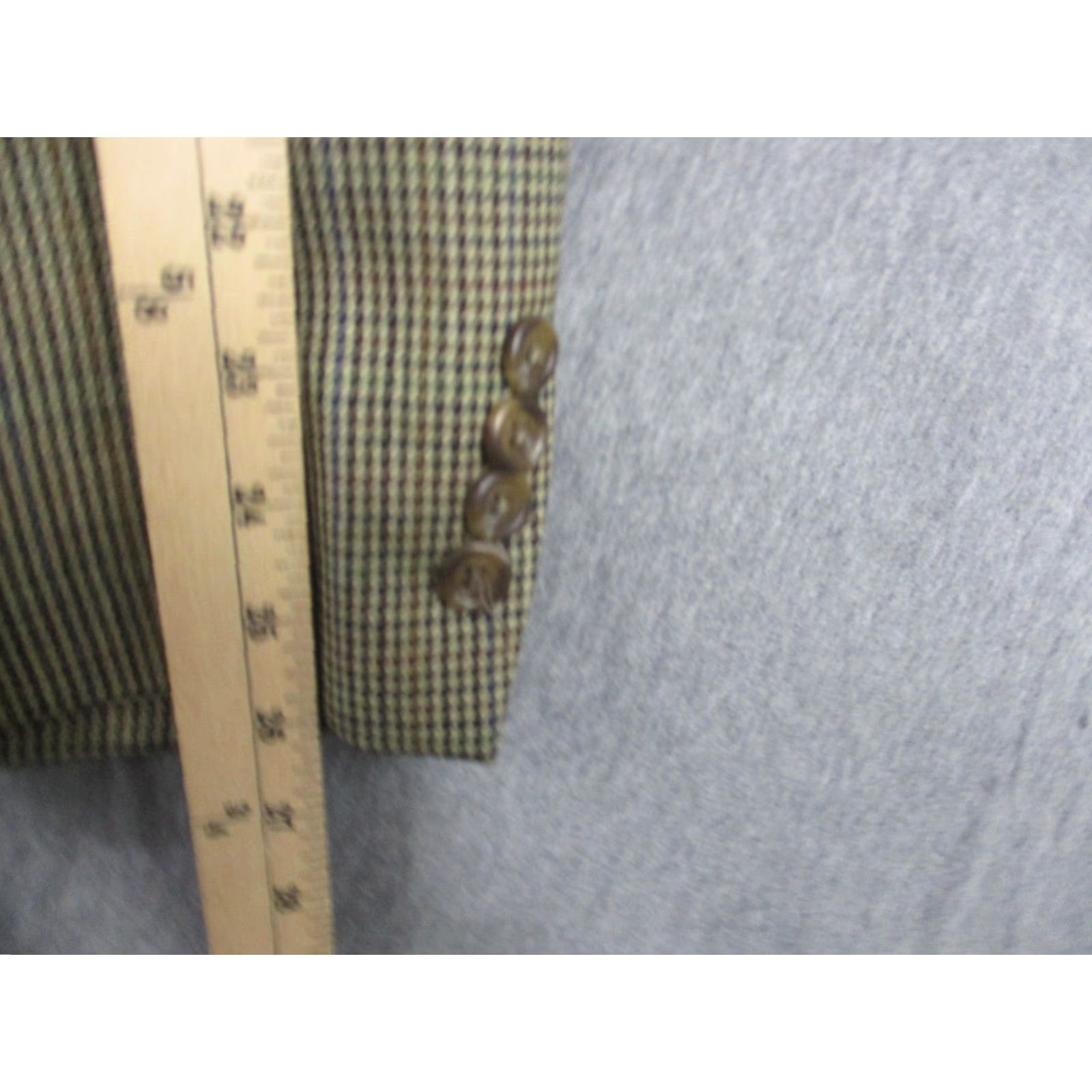 Ralph Lauren Lauren Ralph Lauren Blazer Mens 46 Long Brown Houndstooth Wool Sport Coat Jacket Size 46R - 5 Thumbnail