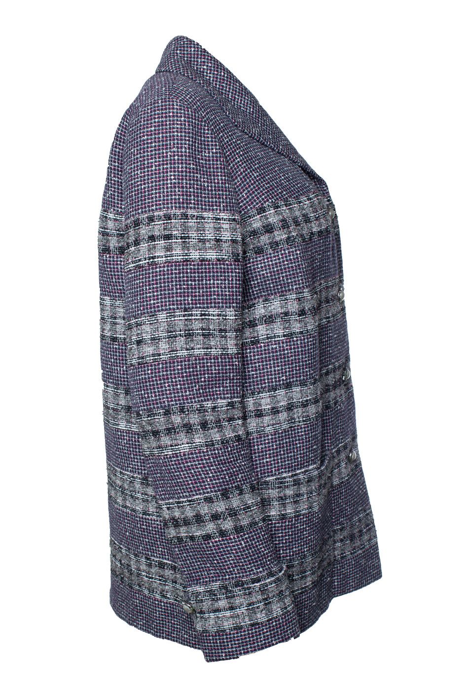 Chanel Chanel, purple tweed blazer with lurex Size L / US 10 / IT 46 - 4 Thumbnail