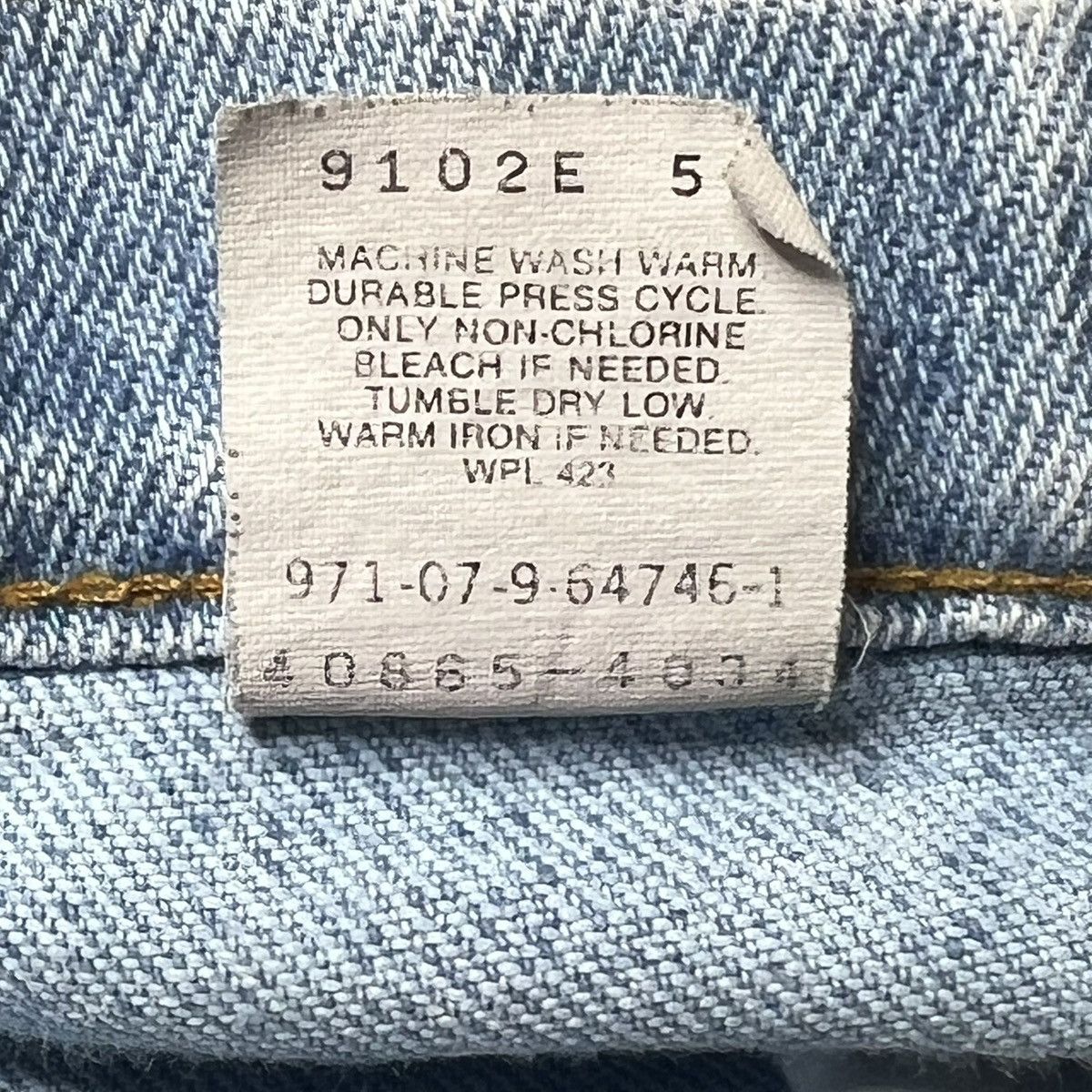 Levi's × Levi's Vintage Clothing × Vintage Vintage Levi’s Skoosh Baggy Jeans Western Light Wash 34x32 Size US 34 / EU 50 - 10 Thumbnail