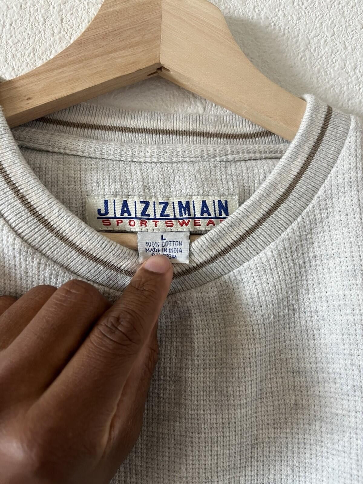 Vintage Vintage Jazzman Waffle Knit Thermal Sweatshirt L Size US XL / EU 56 / 4 - 2 Thumbnail