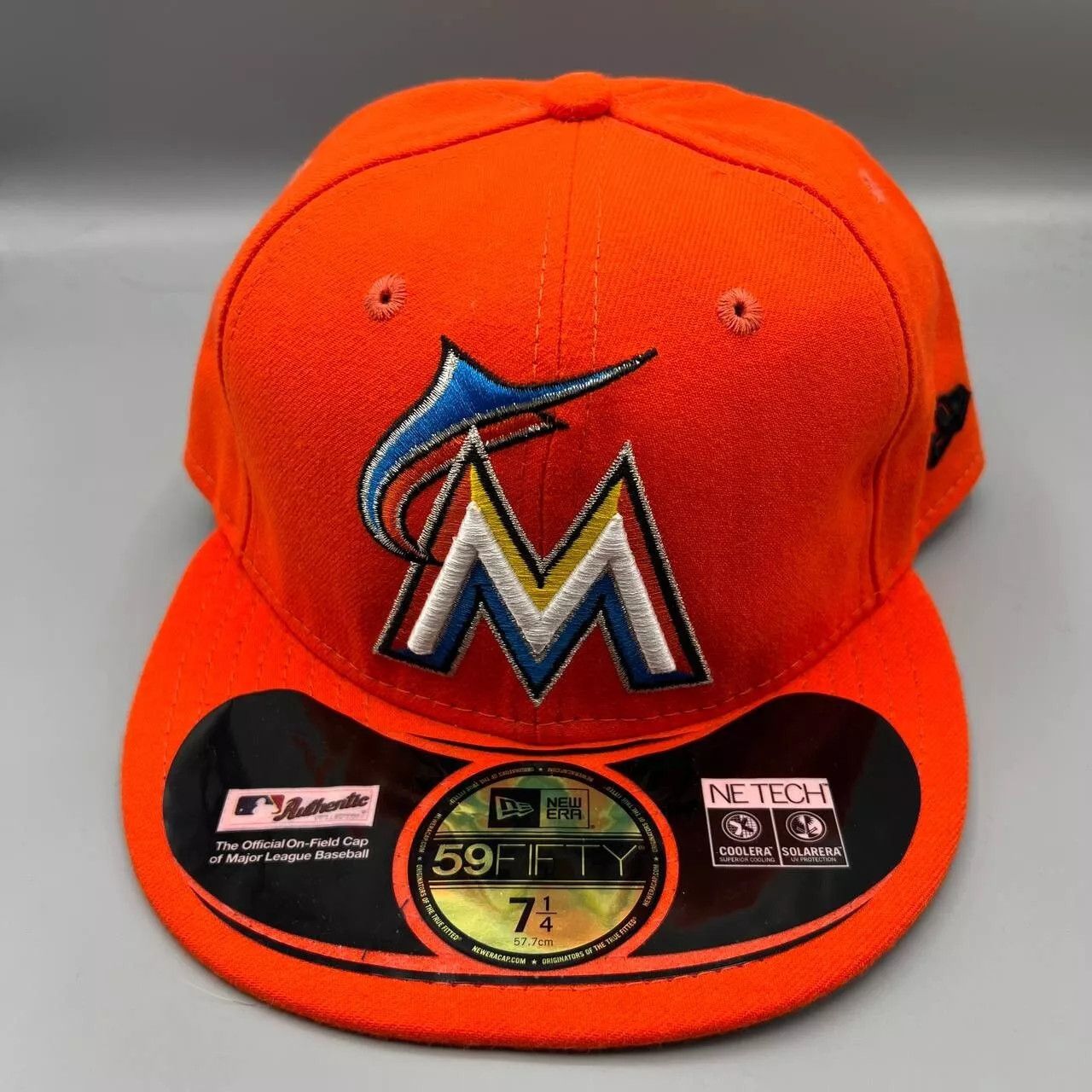 New Era Miami Marlins Hat Men 7 1/4 59Fifty New Era Fitted Cap New Size ONE SIZE - 1 Thumbnail