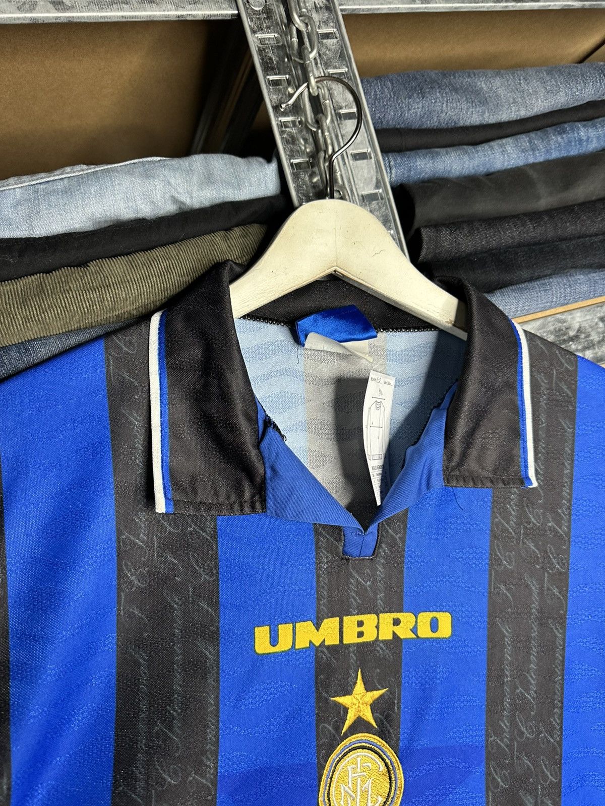 Umbro Umbro Inter Milan 1996/97 Home Shirt Football Soccer Jersey Size US XXL / EU 58 / 5 - 6 Thumbnail